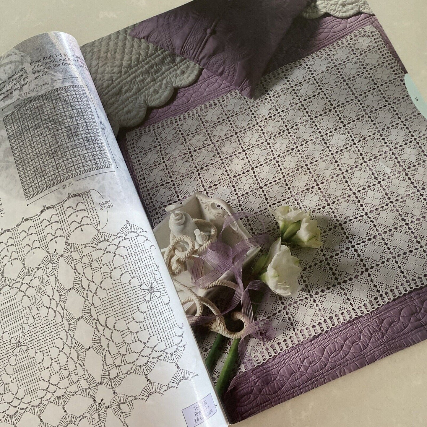 Crochet Monthly Magazine Issue 280 Provence 9 Patterns 2002 France EUC