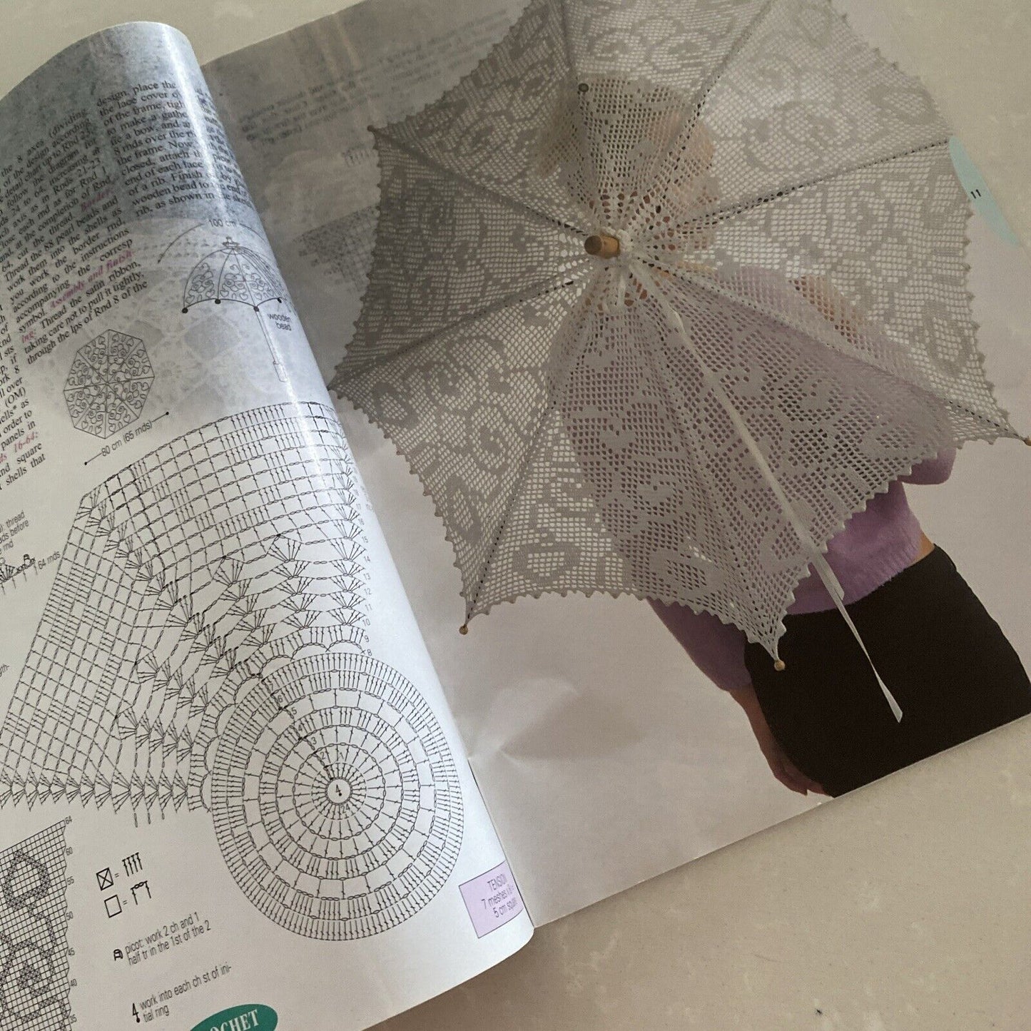 Crochet Monthly Magazine Issue 280 Provence 9 Patterns 2002 France EUC