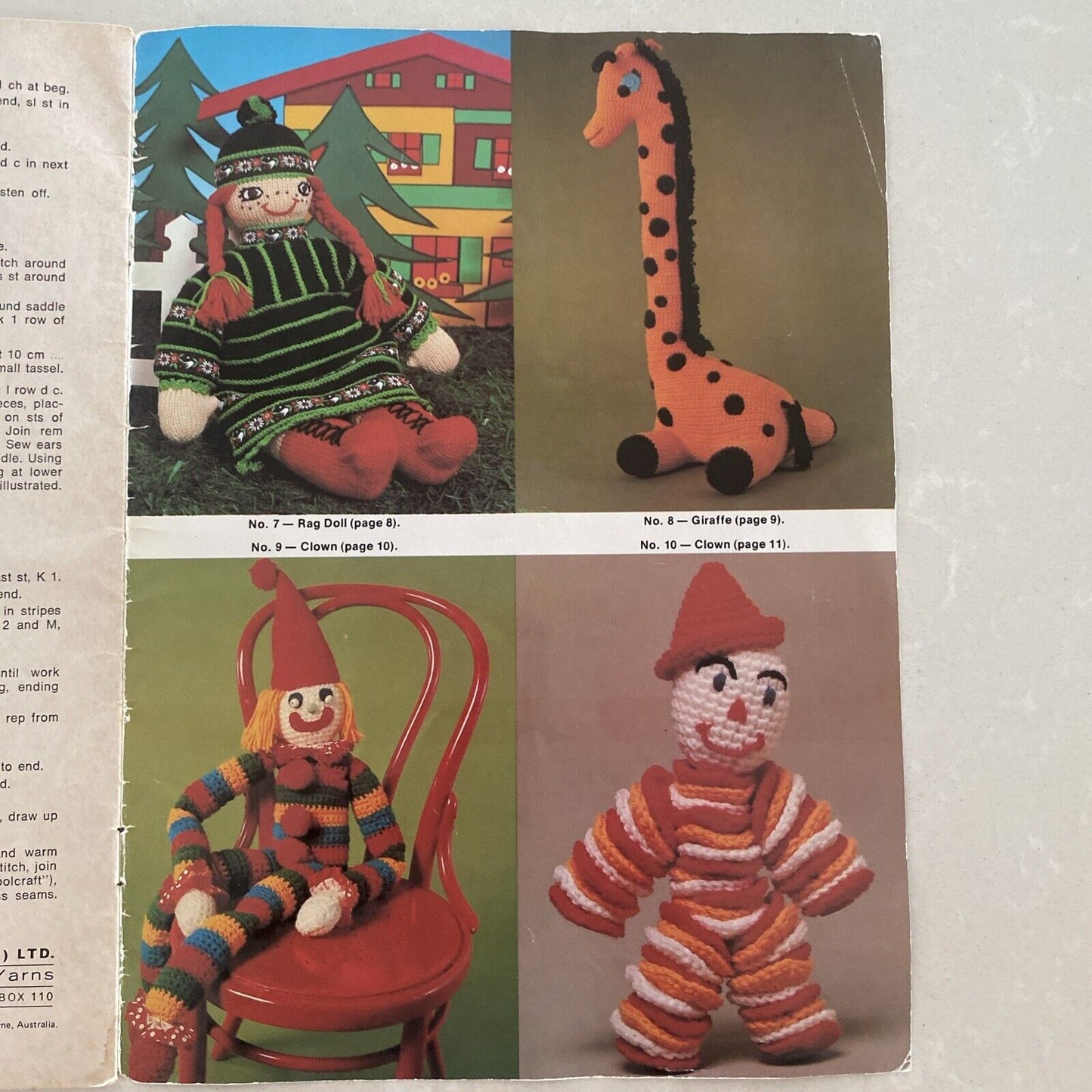 PATONS C37 Bazaar Time Knitting Crochet 19 Patterns Toys Dolls Dog Coat TeaCosy
