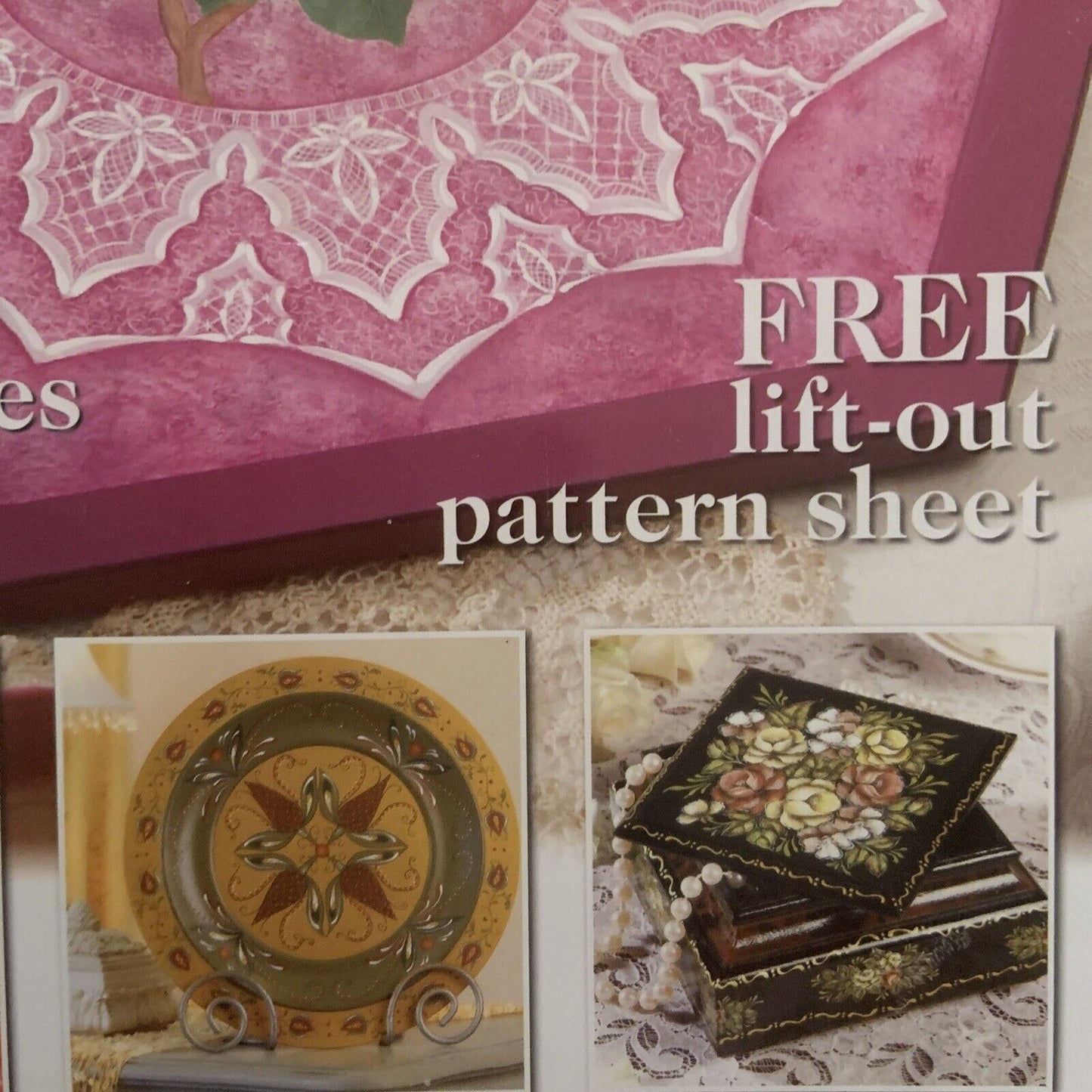 Magazine Folk Art Creations 1 - 16 Step by Step Projects Pattern Sheet NEW Rare