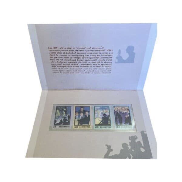 Golden Days Of Radio 1991 Box Set Australia Post Book Cassette Stamp Pack Stamps