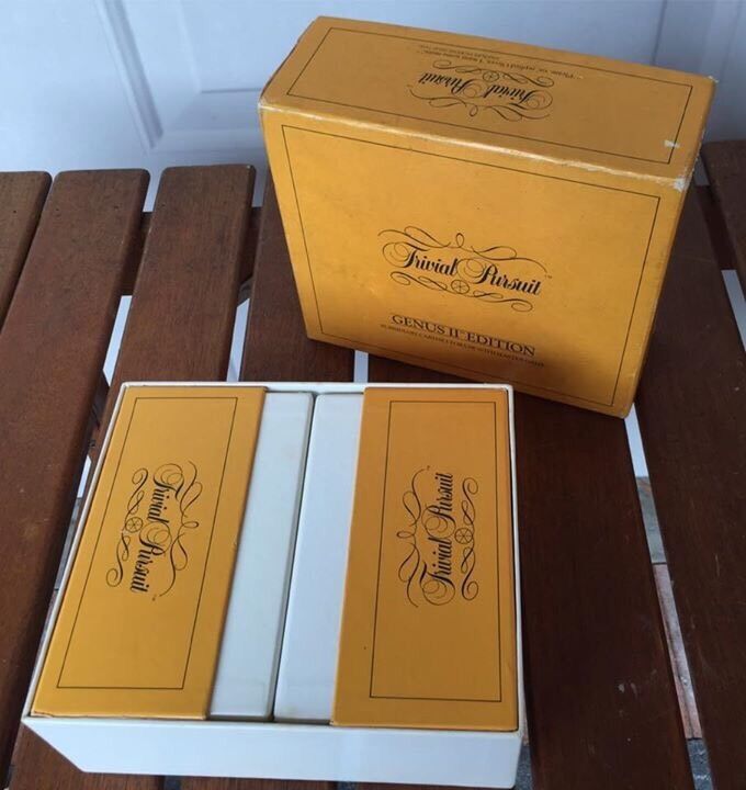 Board Game Cards TRIVIAL PURSUIT Master Game Genus II Ed 1984 Subsidiary Box
