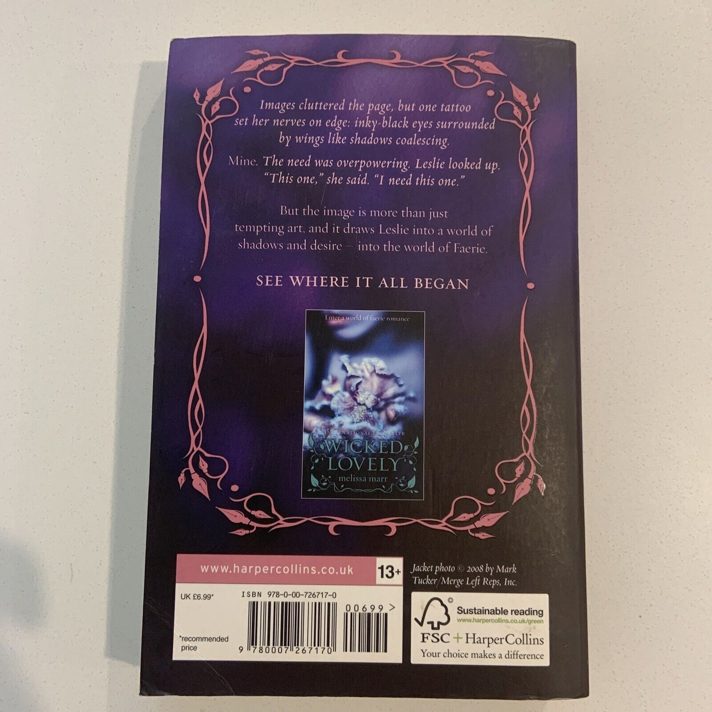 PB Book INK EXCHANGE by Melissa Marr The Wicked Lovely Series Book 2 2009