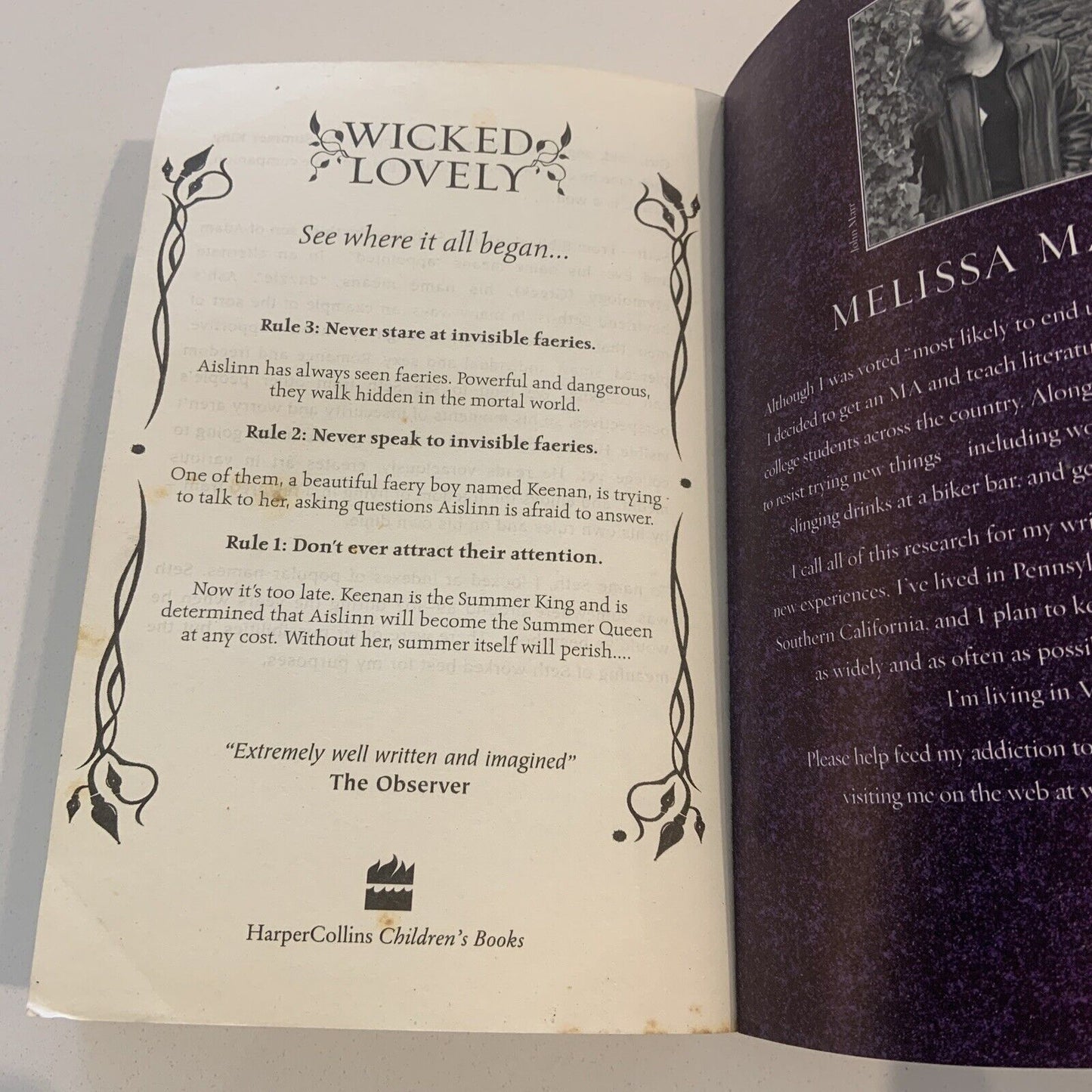 PB Book INK EXCHANGE by Melissa Marr The Wicked Lovely Series Book 2 2009