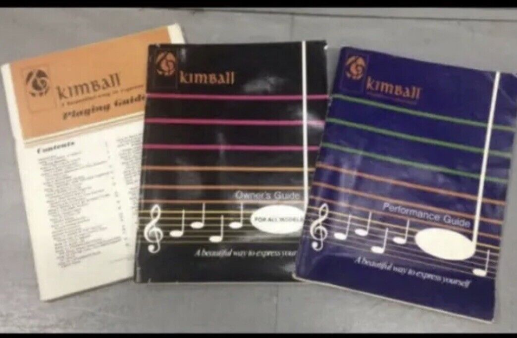KIMBALL ORGAN Owners Guide MUSIC BOOK Song Sheet 3 Book Bundle Lot