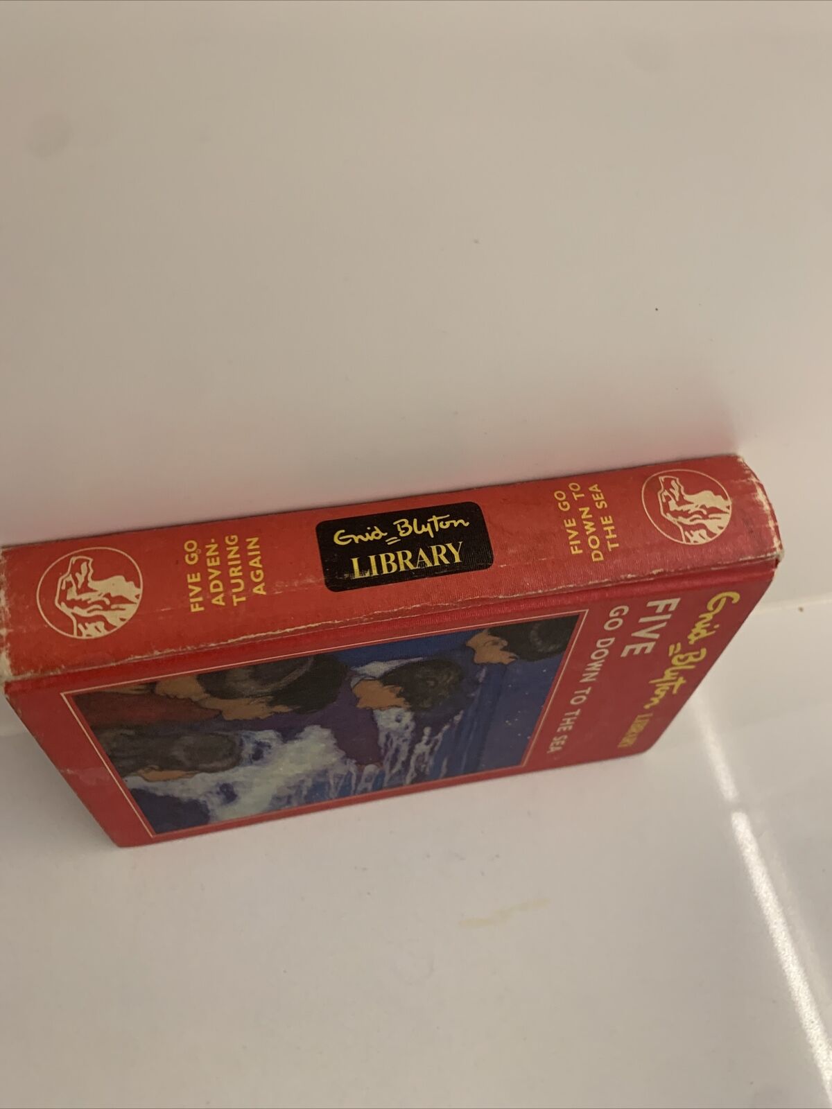 Vtg ENID BLYTON 2 In 1 Famous Five Go Adventuring Again & Go Down to the Sea HC