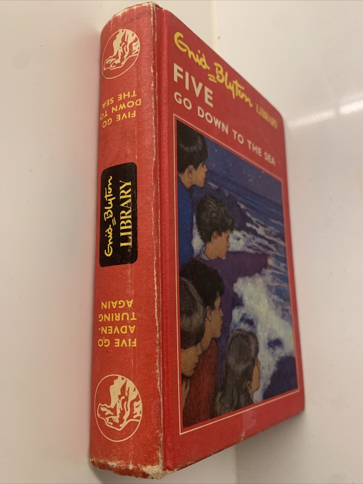Vtg ENID BLYTON 2 In 1 Famous Five Go Adventuring Again & Go Down to the Sea HC