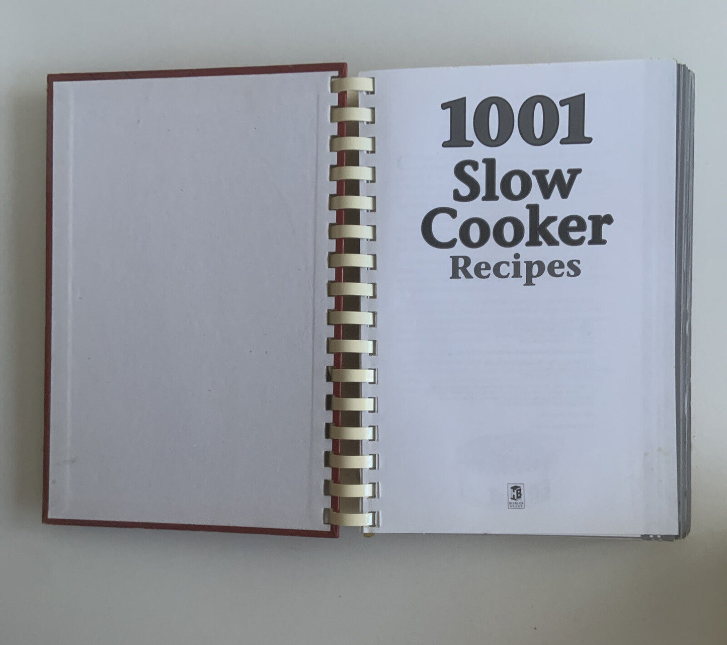 Cookbook EASY 1001 Slow Cooker Recipes Easy HC 2009 Ringbound Hinkler Books