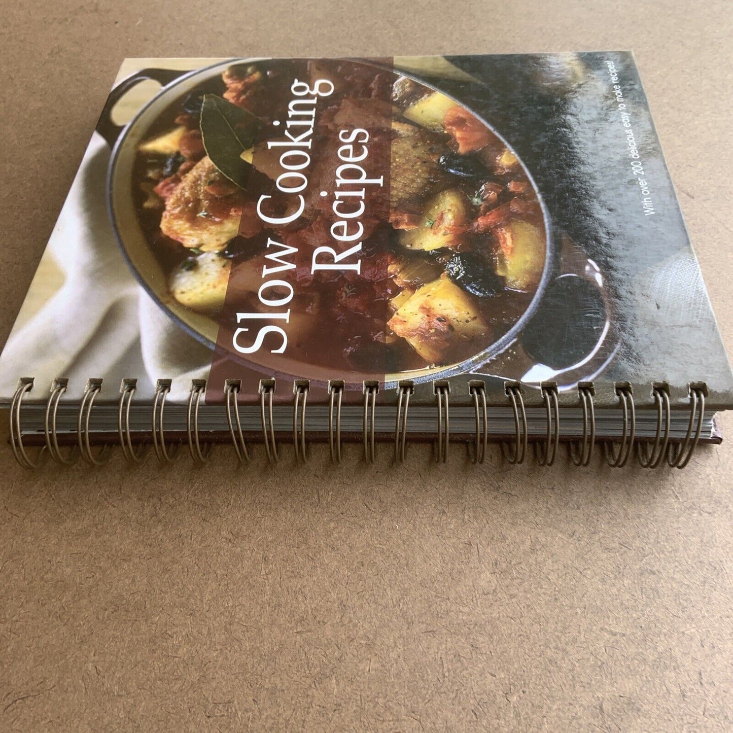 Cookbook SLOW COOKING RECIPES Sara Porter Spiral Bound Glossy Wipe Clean HC 2011