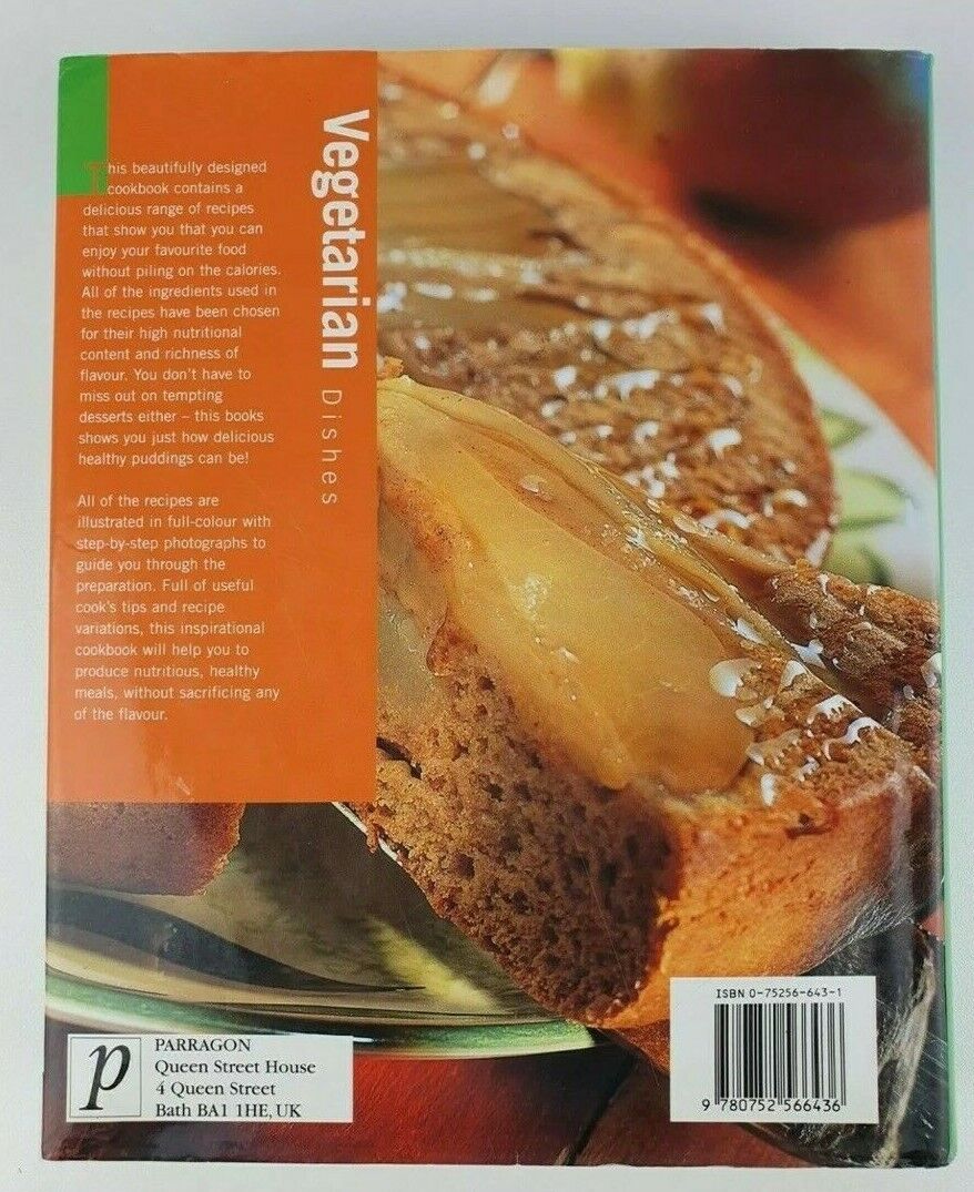 Cookbook ULTIMATE RECIPES VEGETARIAN by Parragon Plus HC DJ Large 2001 NEW