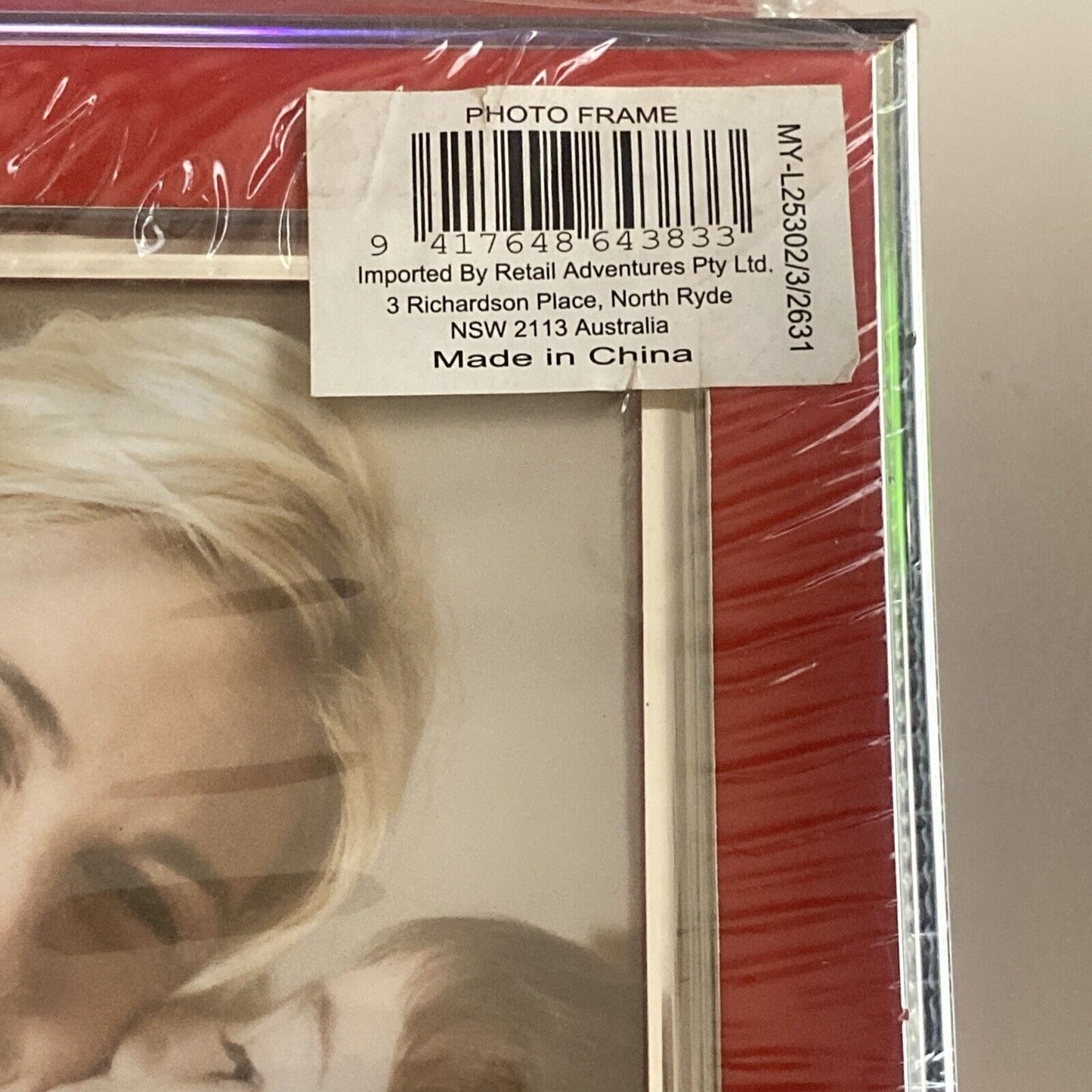 Design House Decor 3 Picture Frames Red & Silver 10x15 13x18 20x25cm Sealed NEW