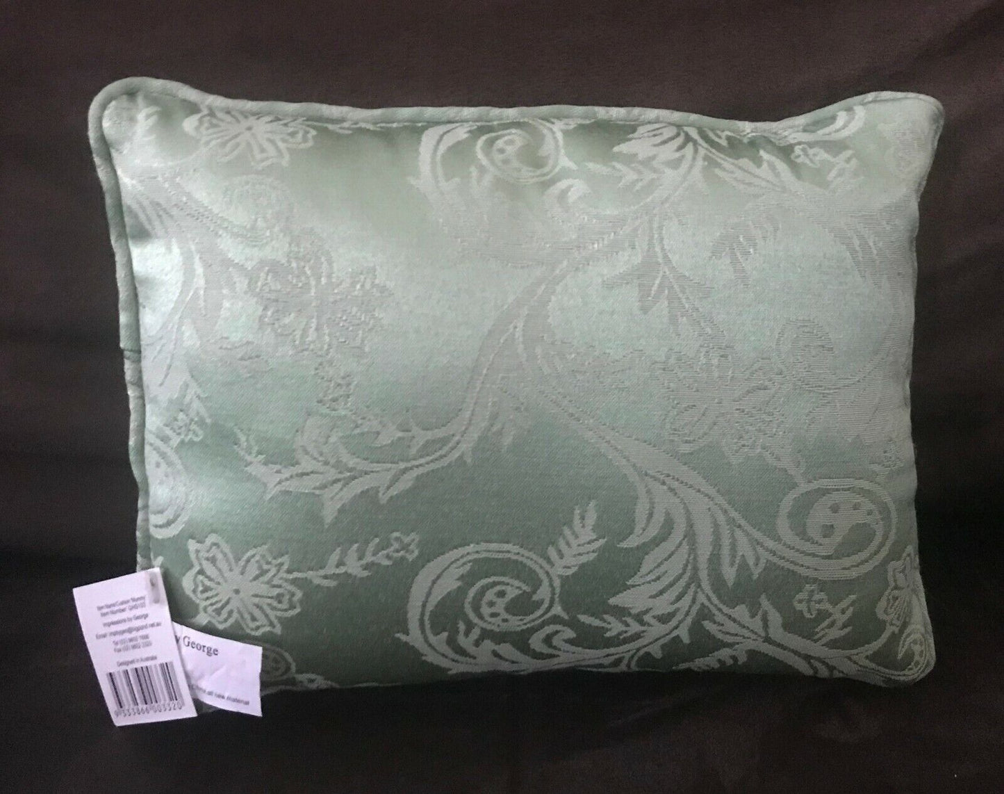 Light Green "There's nobody like my mummy" Embroidered Pillow Cushion NEW