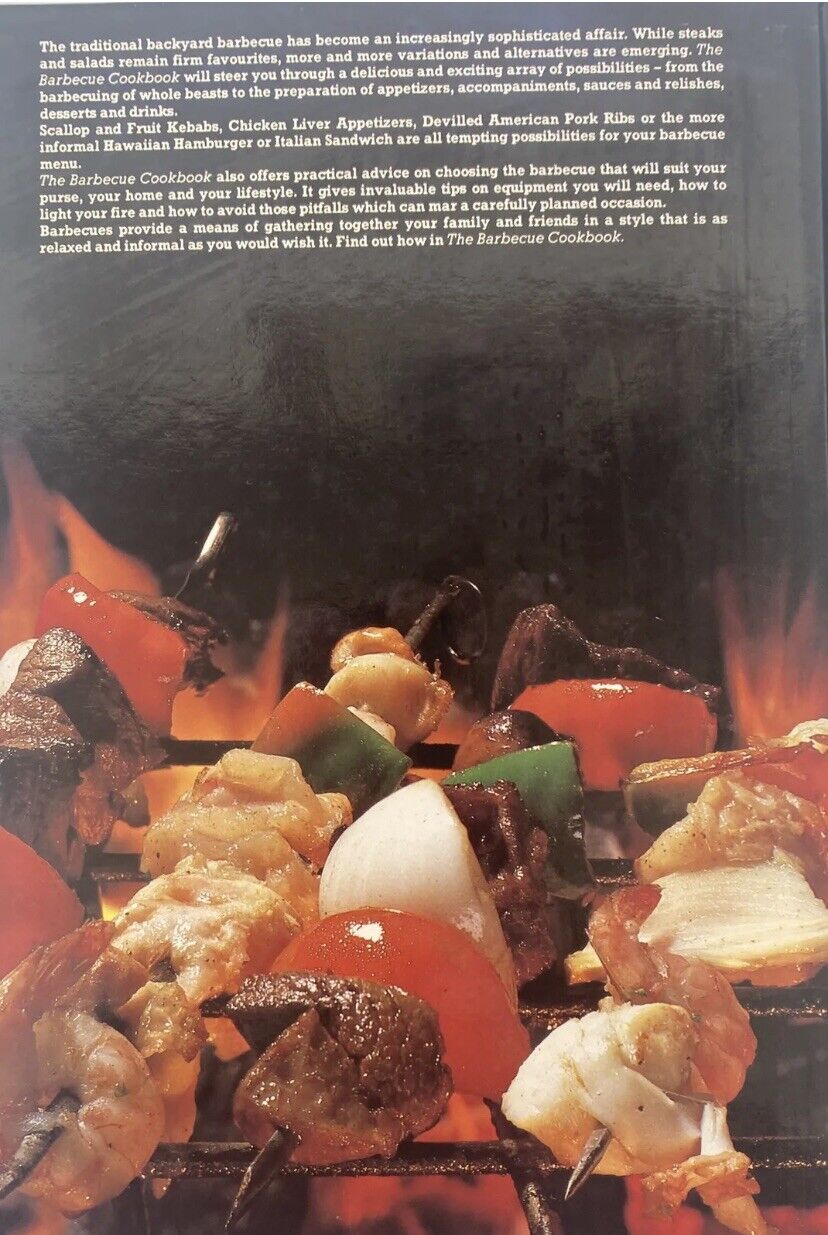 THE BARBECUE COOKBOOK by Clare Stephens 1983 Edition HC Book Recipes