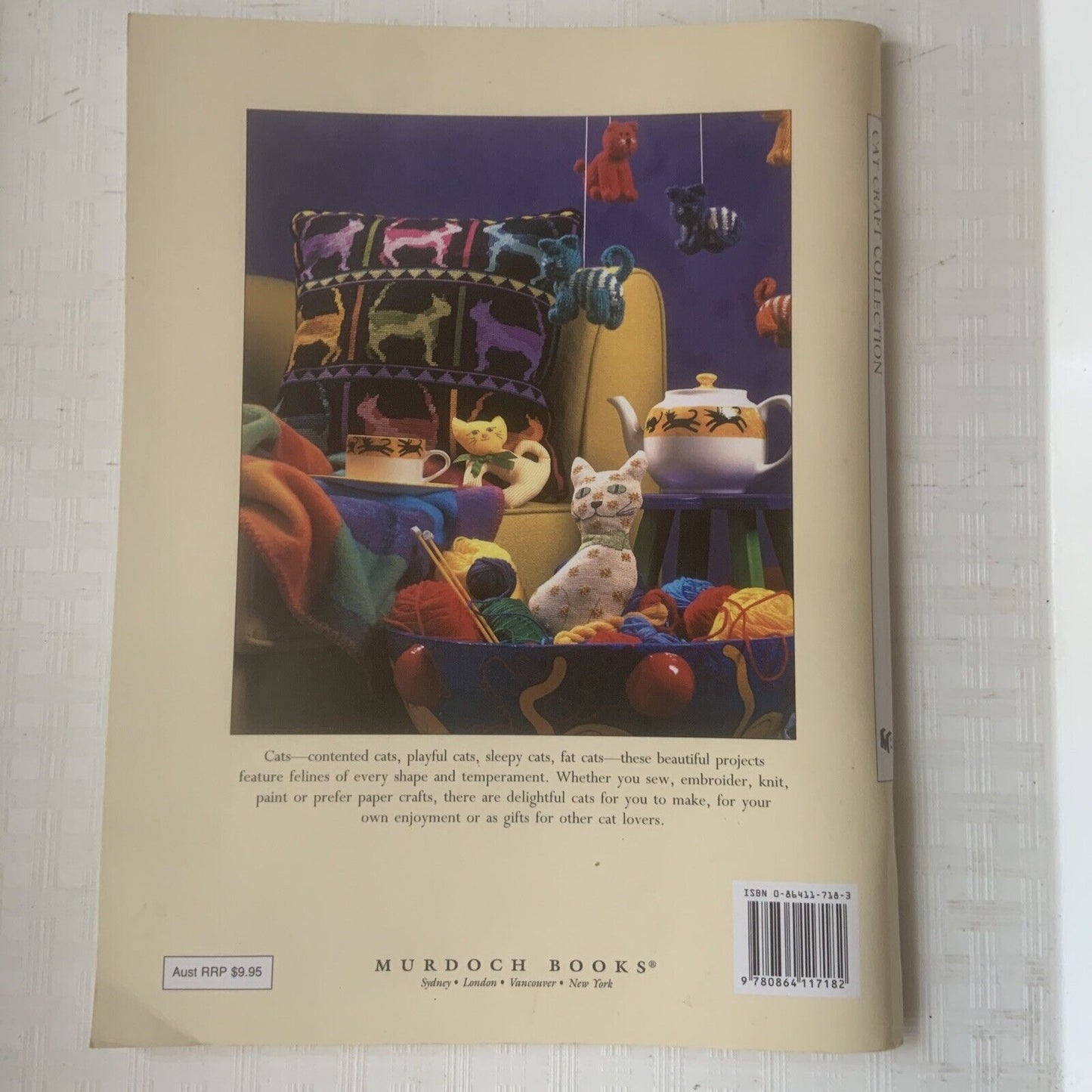Pattern Book CAT CRAFT Collection BHG Cross stitch Applique Knitting Stencilling