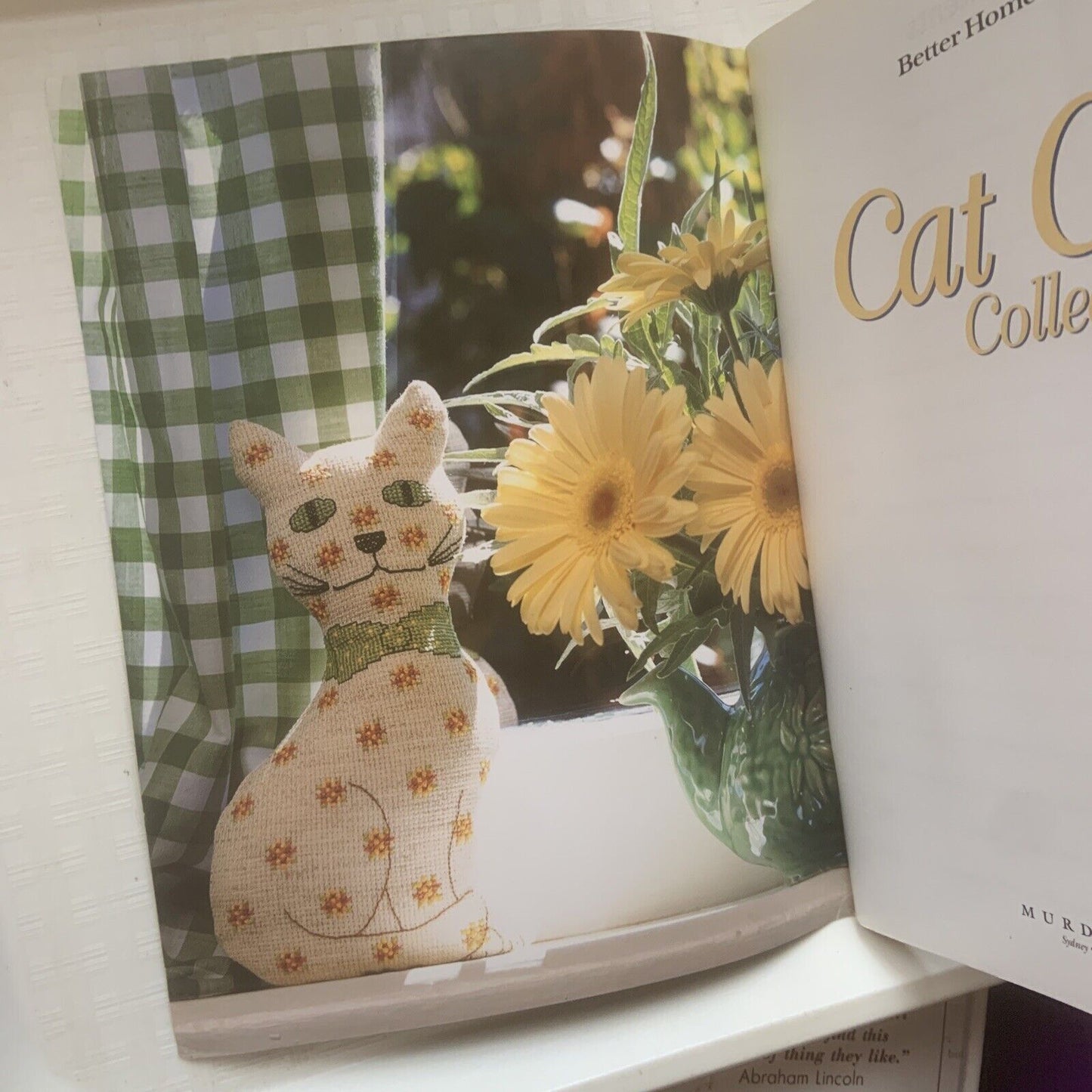 Pattern Book CAT CRAFT Collection BHG Cross stitch Applique Knitting Stencilling