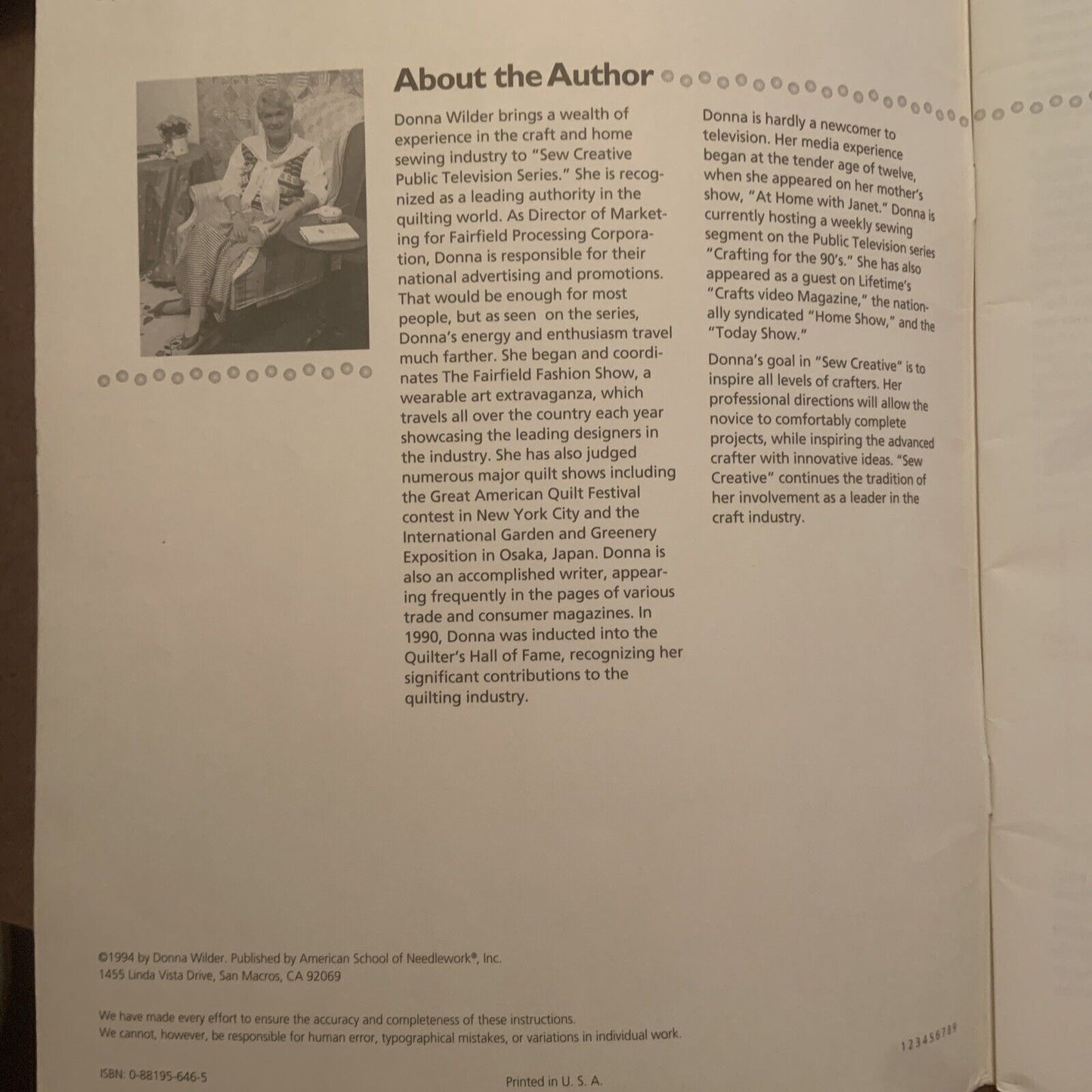CREATIVE CRAFTS FOR LESS by American School of Needlework Magazine 1997 D Wilder