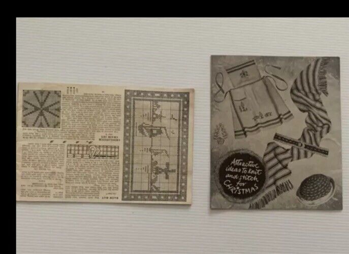Vintage 1950’s Stitchcraft Gift Book November 1952 & 53 Craft Patterns Instruct