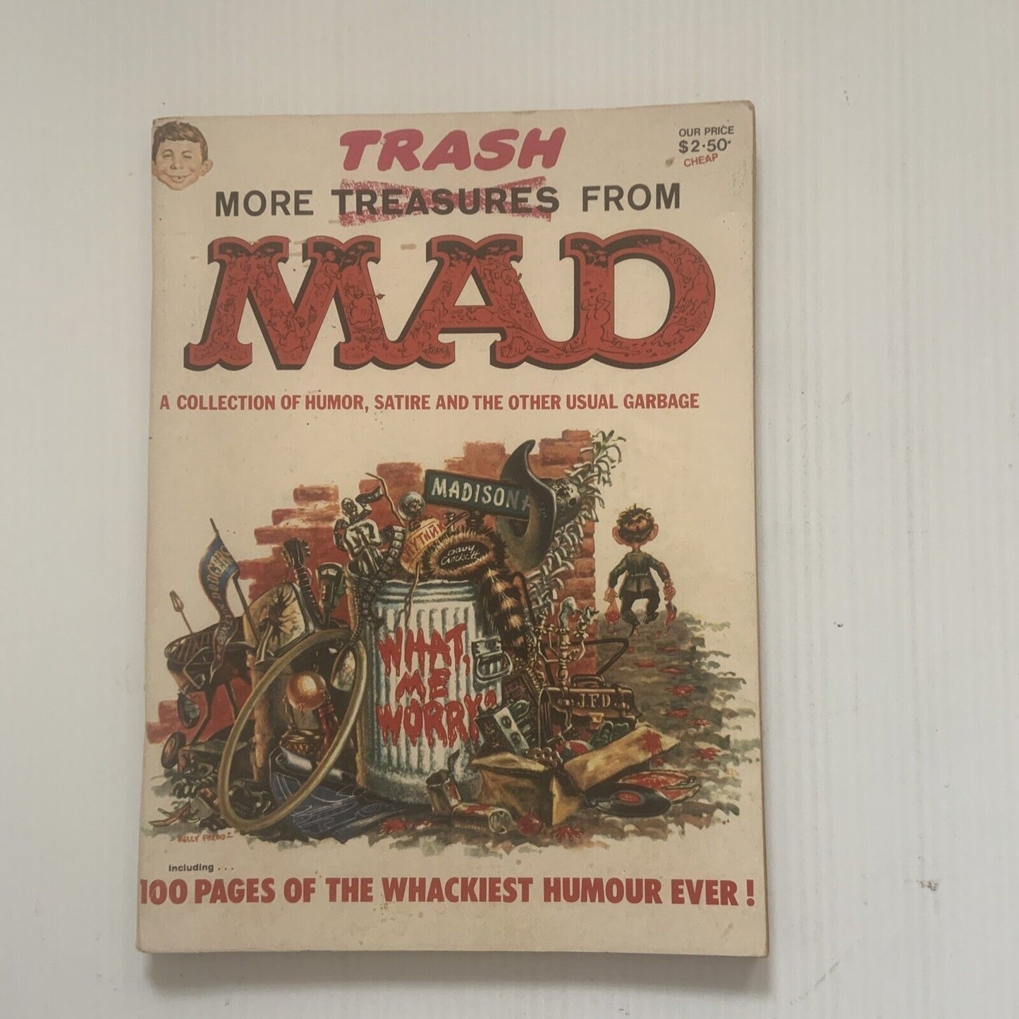 Comic MORE TRASH FROM MAD #1 1958 Very Good for Age B & W Lg PB Book