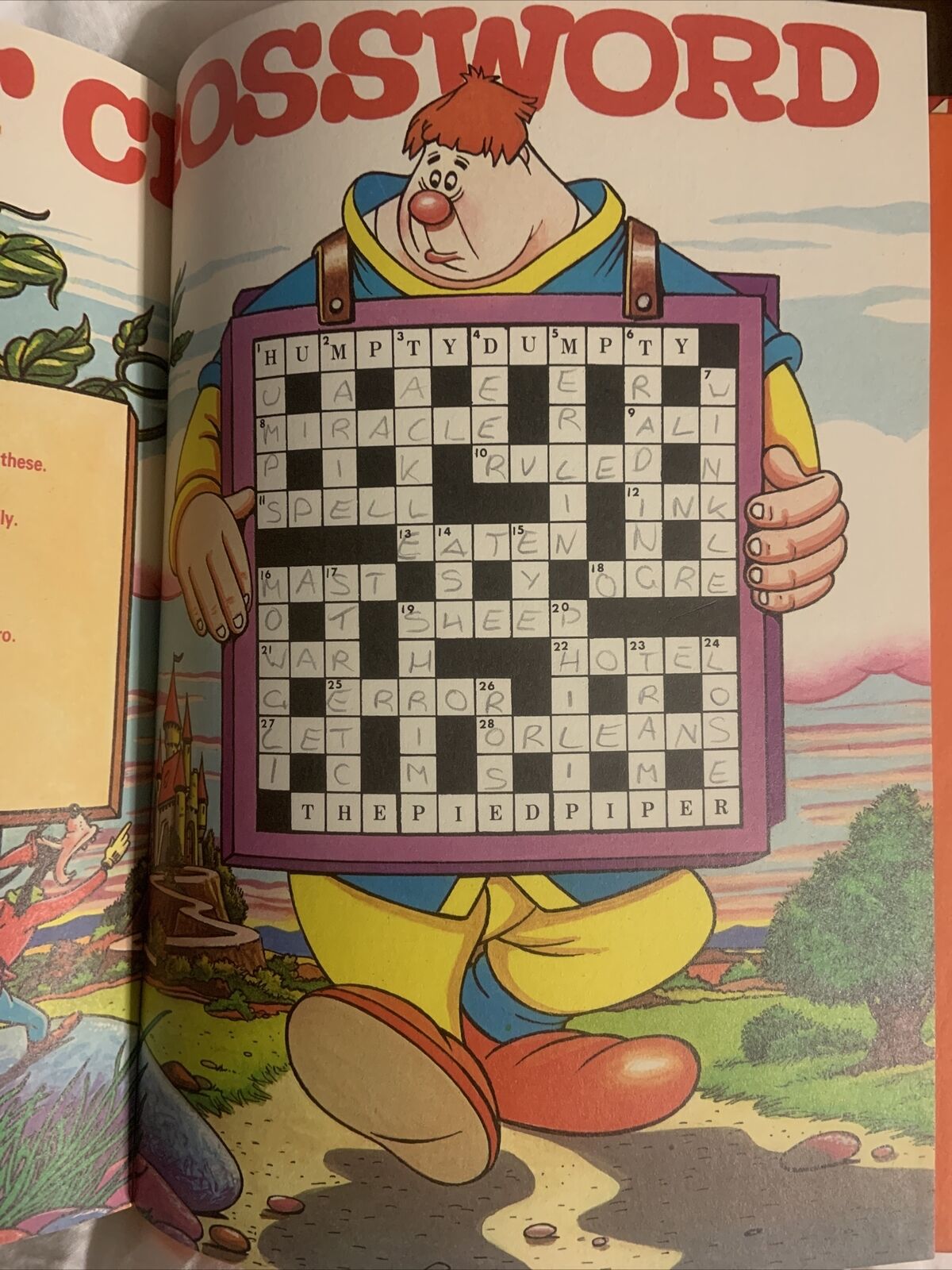 Comic 1982 MICKEY MOUSE ANNUAL Book Fleetway Disney Puzzles Goofy Bambi Scamp HC