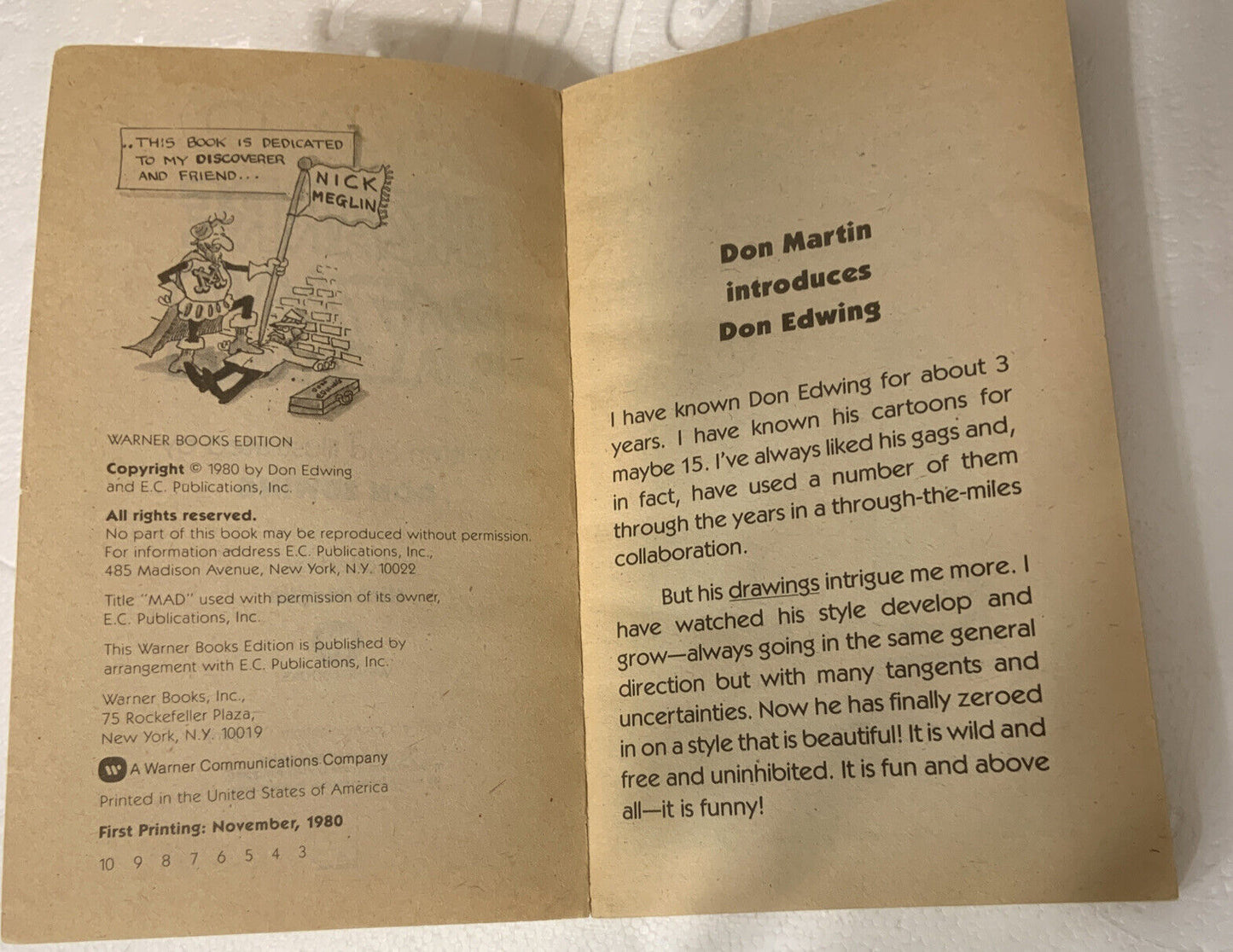 Comic MAD Bizarre Bazaar #1 Don Edwing 1980 Warner Books Pocket Book PB