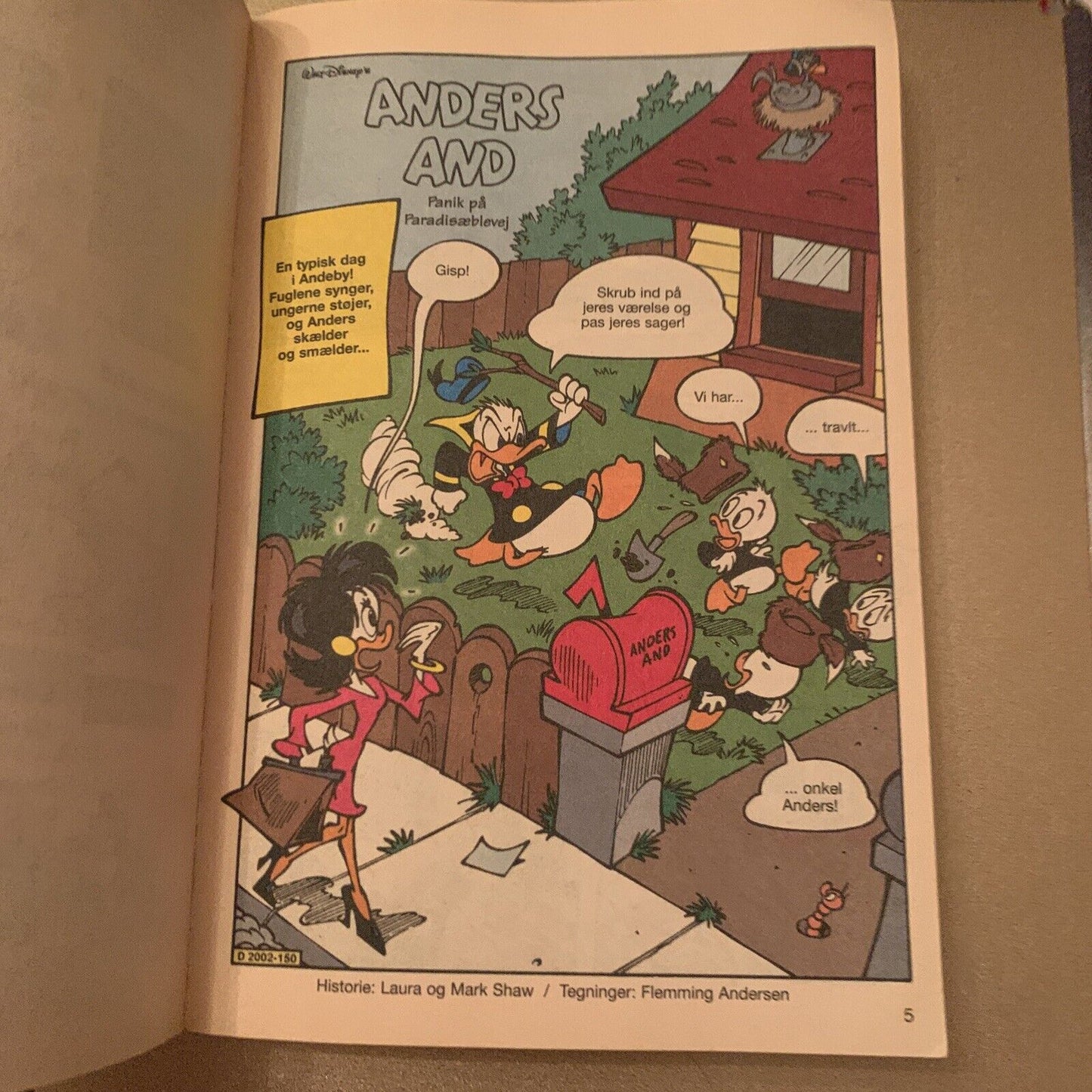 Walt Disney’s Danish Comic Jumbobog Nr. 272 Panik På Paradisæblevej Donald Duck