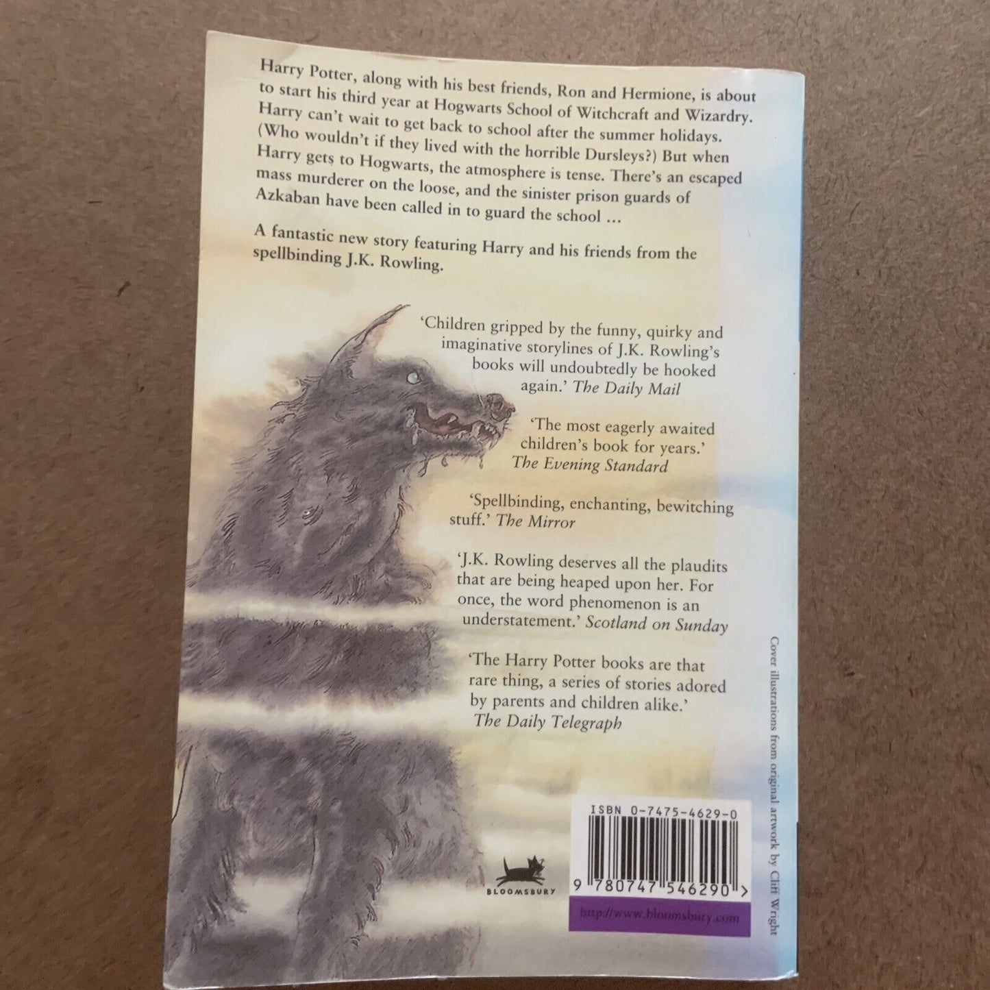 Harry Potter And The Prisoner Of Azkaban Paperback Book JK Rowling 1999 Fantasy