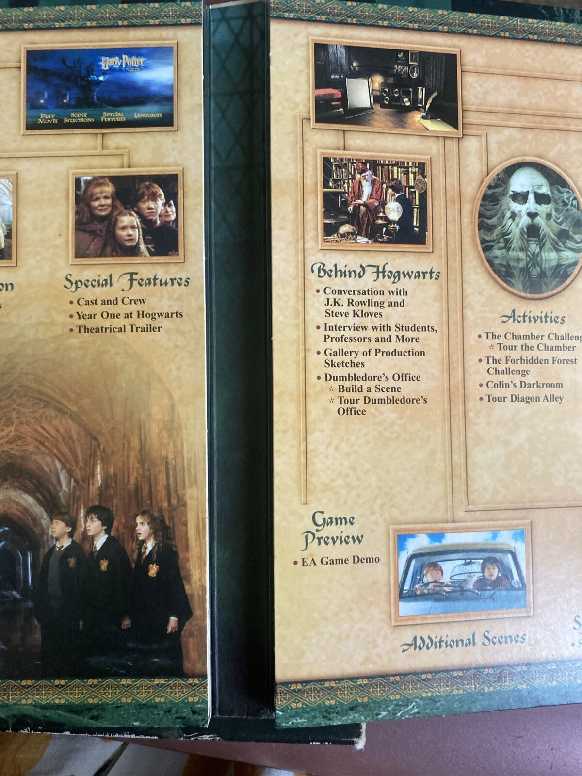 HARRY POTTER and the Chamber of Secrets DVD 2002 Cool Case 2 Disc Set Slipcover