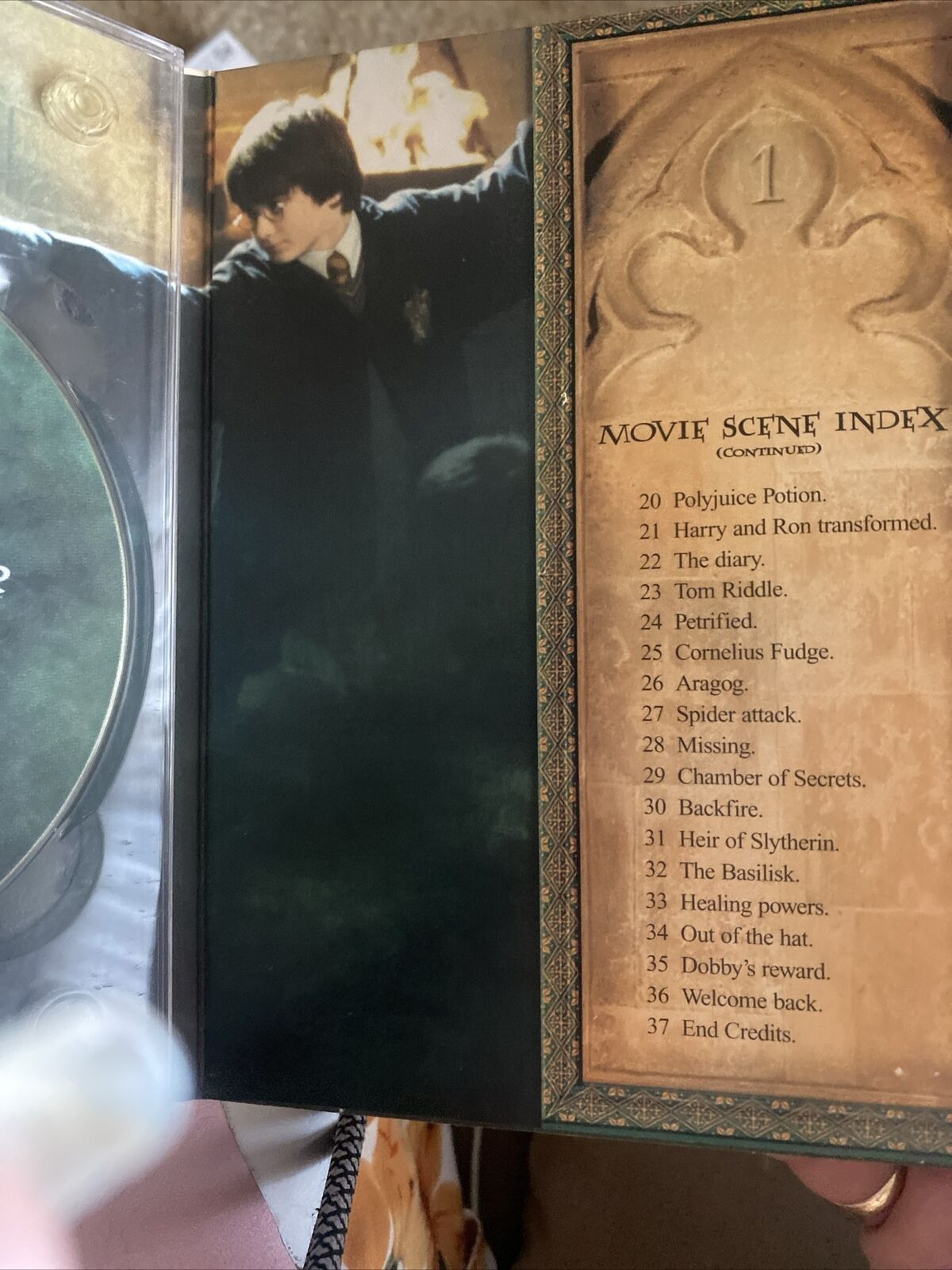 HARRY POTTER and the Chamber of Secrets DVD 2002 Cool Case 2 Disc Set Slipcover