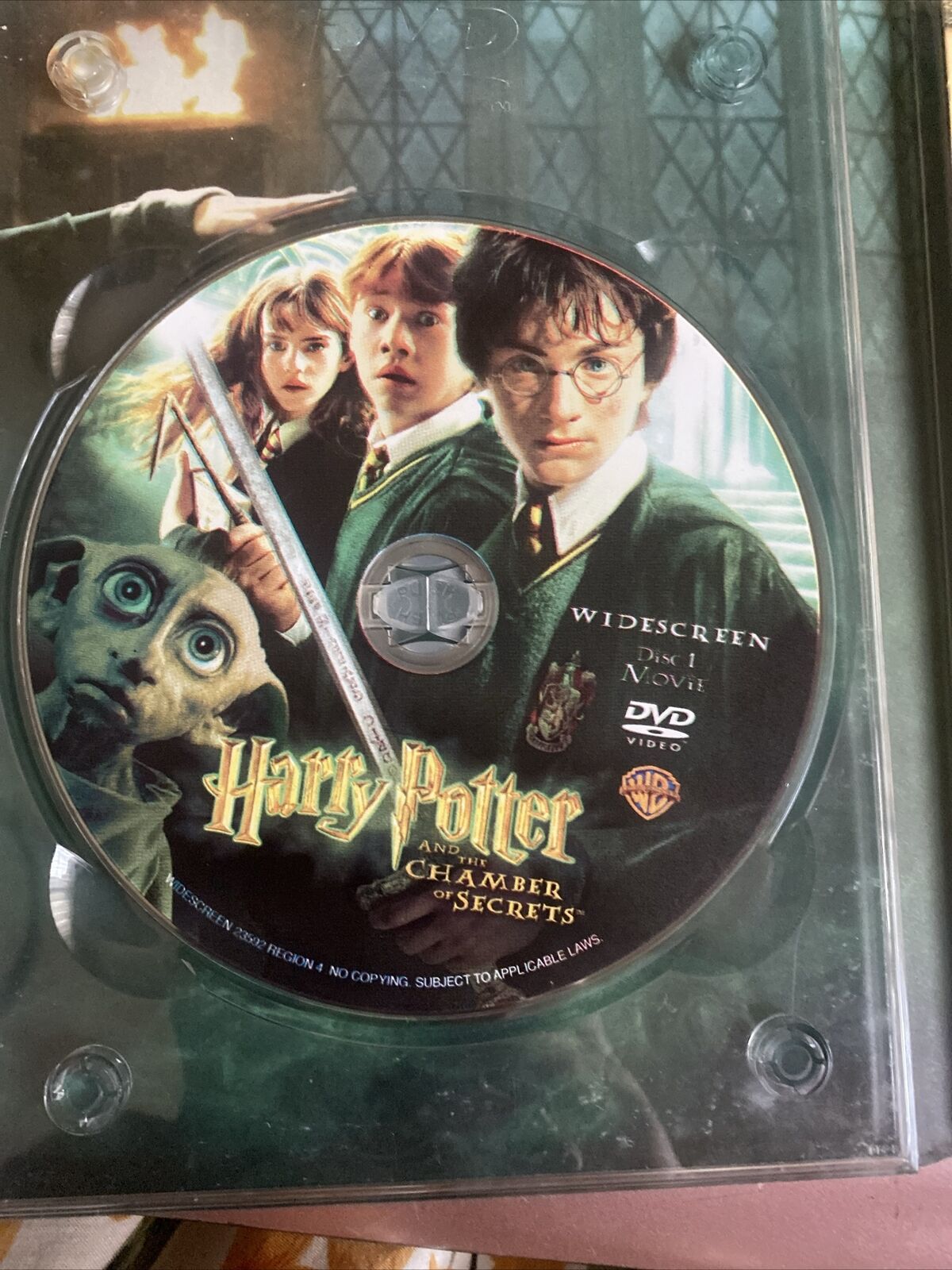 HARRY POTTER and the Chamber of Secrets DVD 2002 Cool Case 2 Disc Set Slipcover