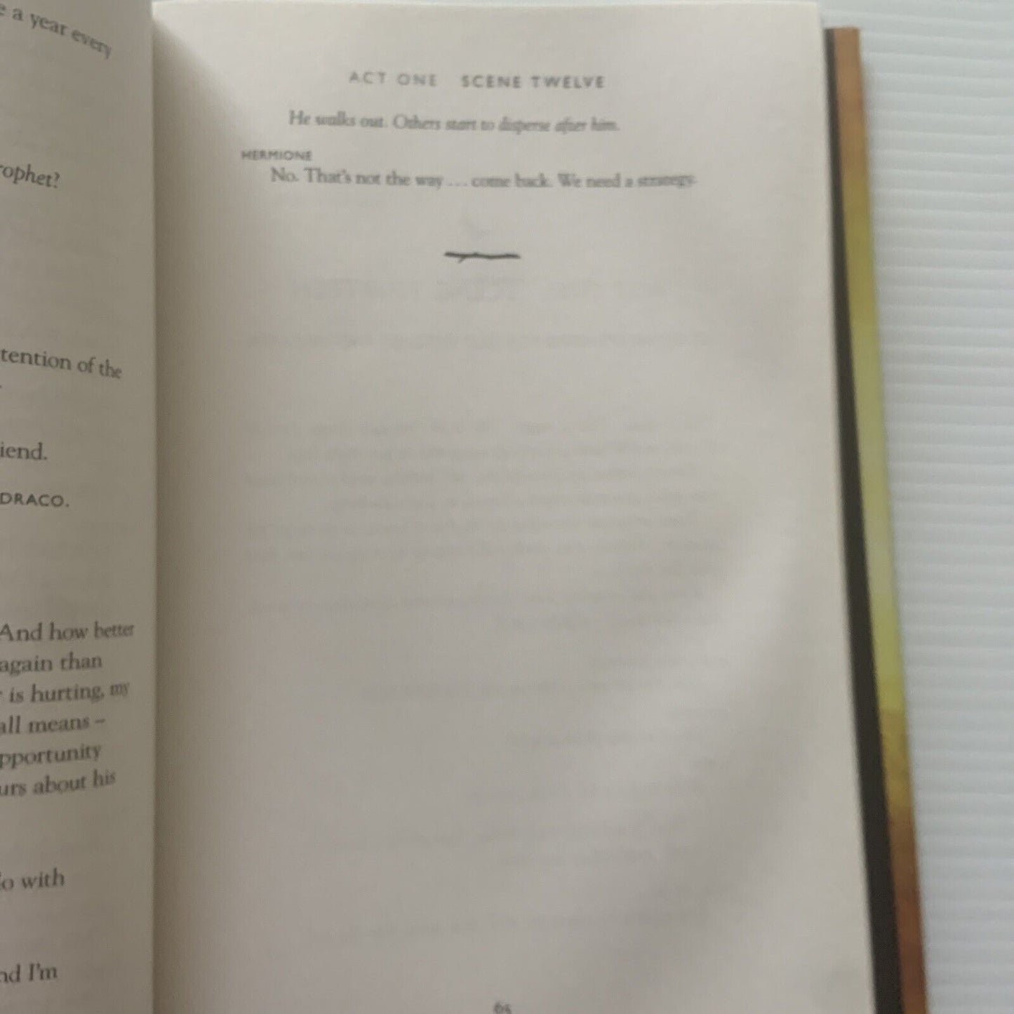 Harry Potter & The Cursed Child 2016 Special Rehearsal Edition Script HC DJ Book