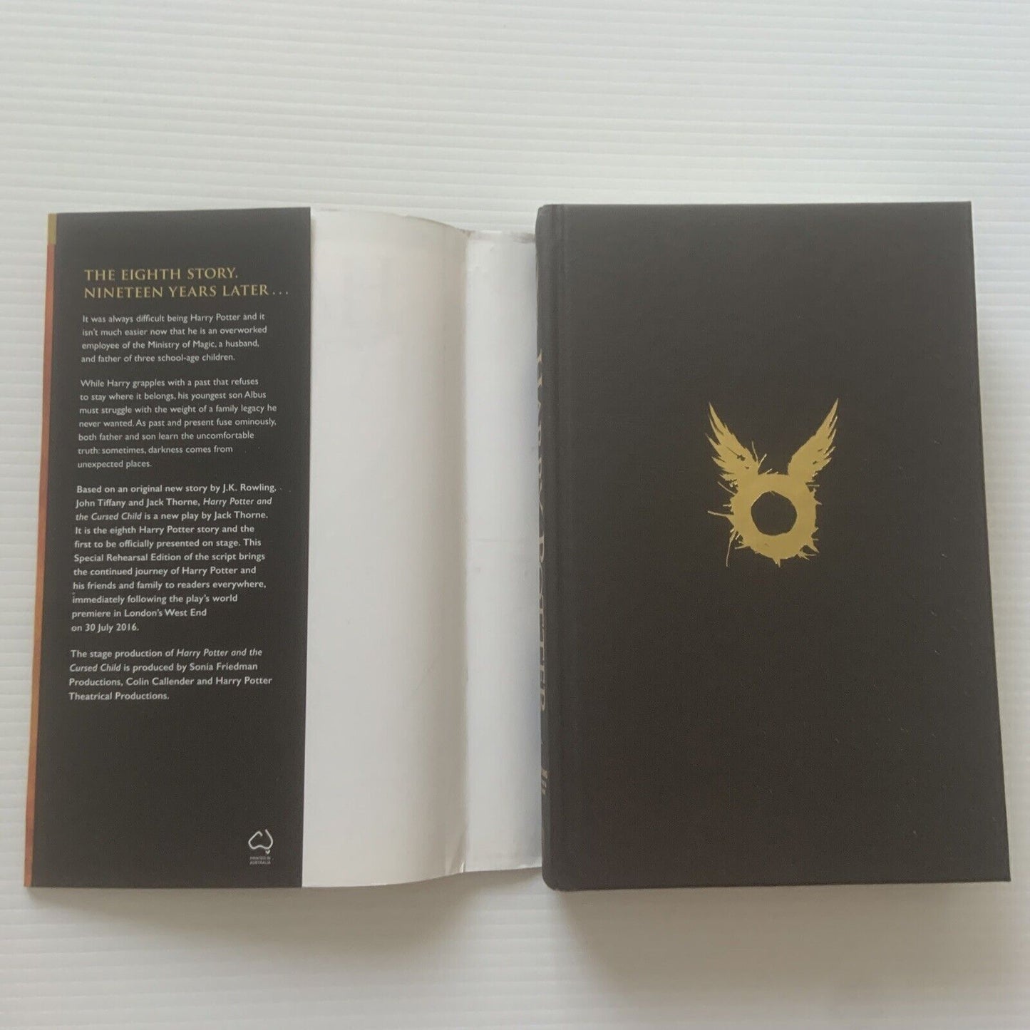 Harry Potter & The Cursed Child 2016 Special Rehearsal Edition Script HC DJ Book