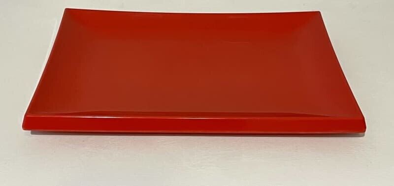 Pair RYNER 38.5cm Red Sushi Serving Tray Melamine Japanese Food Platters AE302|3