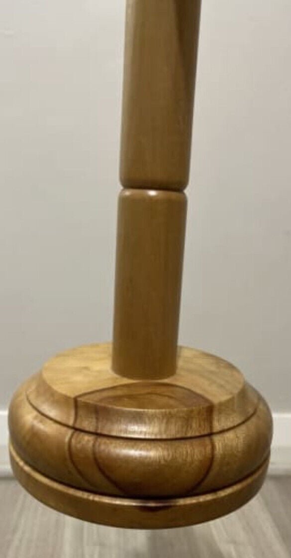 Retro 59cm Toilet Paper Holder Solid Pine Wood Natural Lacquer AE177