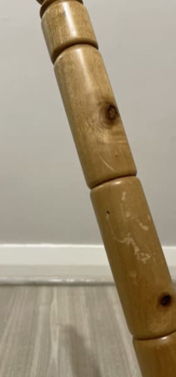 Retro 59cm Toilet Paper Holder Solid Pine Wood Natural Lacquer AE177