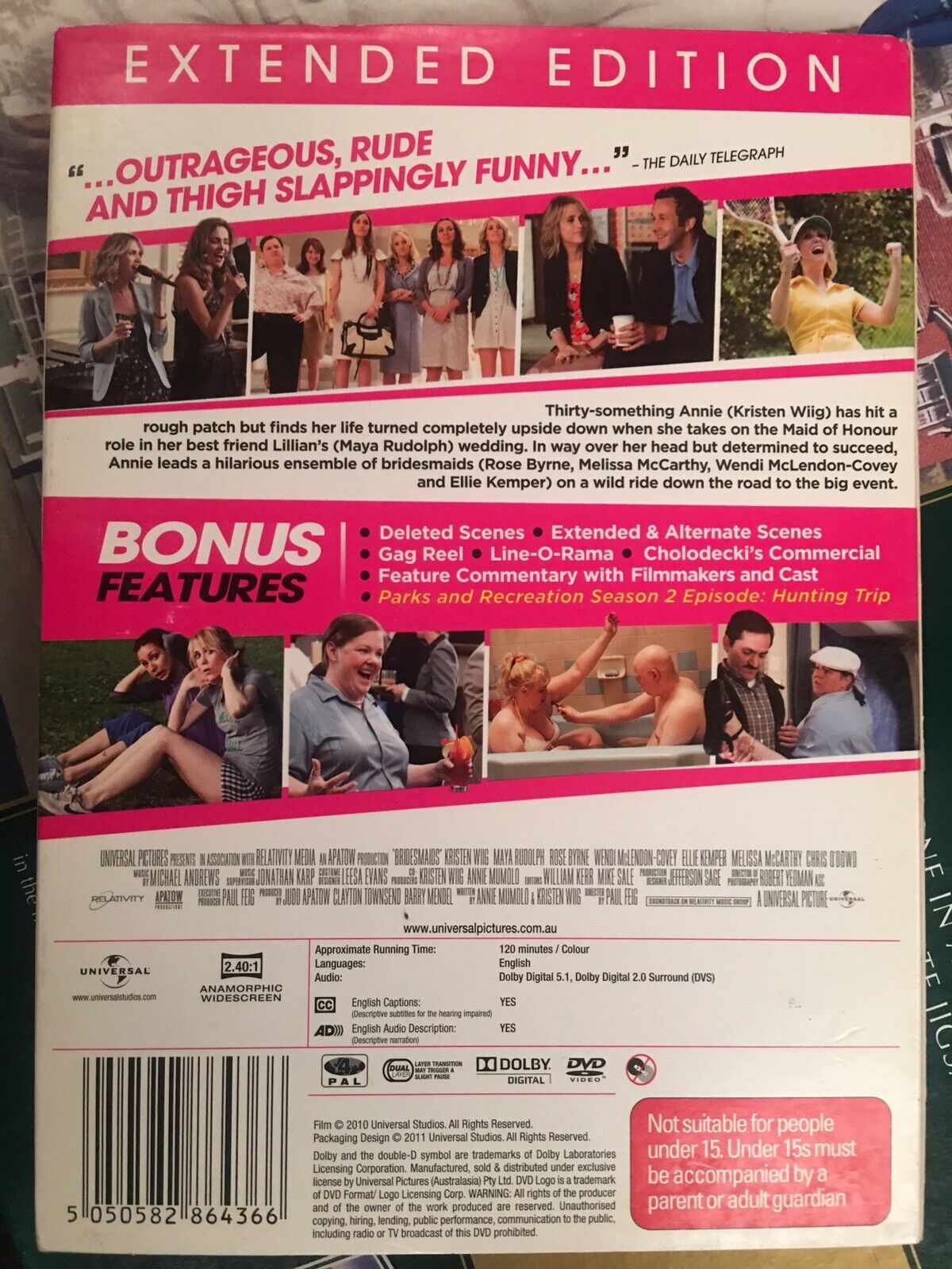 DVD Box Set BRIDES MAIDS Extended Edition MOVIE R4 w slip cover NEW