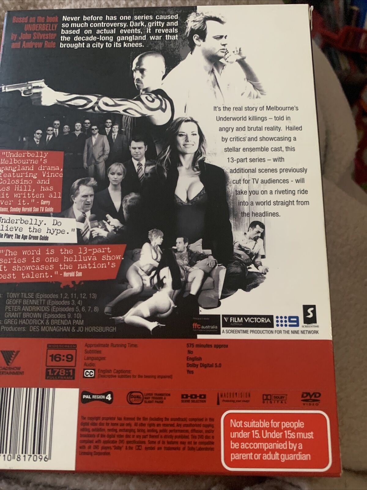 DVD UNDERBELLY UNCUT Series 1 One 2008 True Crime Aussie Film Victoria Box Set