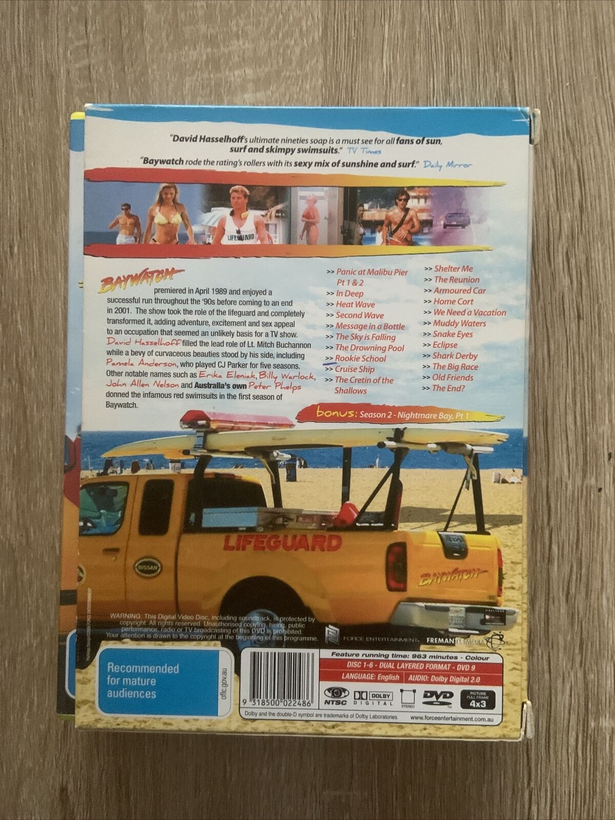 DVD BAYWATCH Complete Season 1 COLLECTOR'S EDITION 6 DISC TV Series NEW Box Set