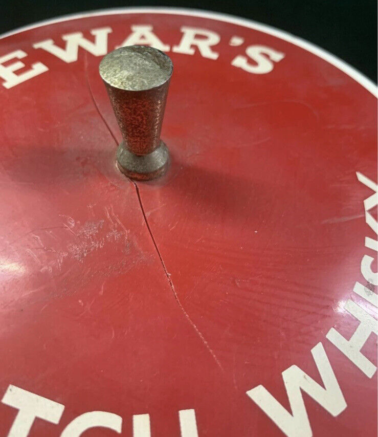 DEWAR’S Ice Bucket White Label Scotch Whisky Vintage Retro Barware Plastic w lid