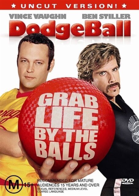 DVD DODGEBALL Movie 2005 Vince Vaughn Ben Stiller R4 Comedy Like New
