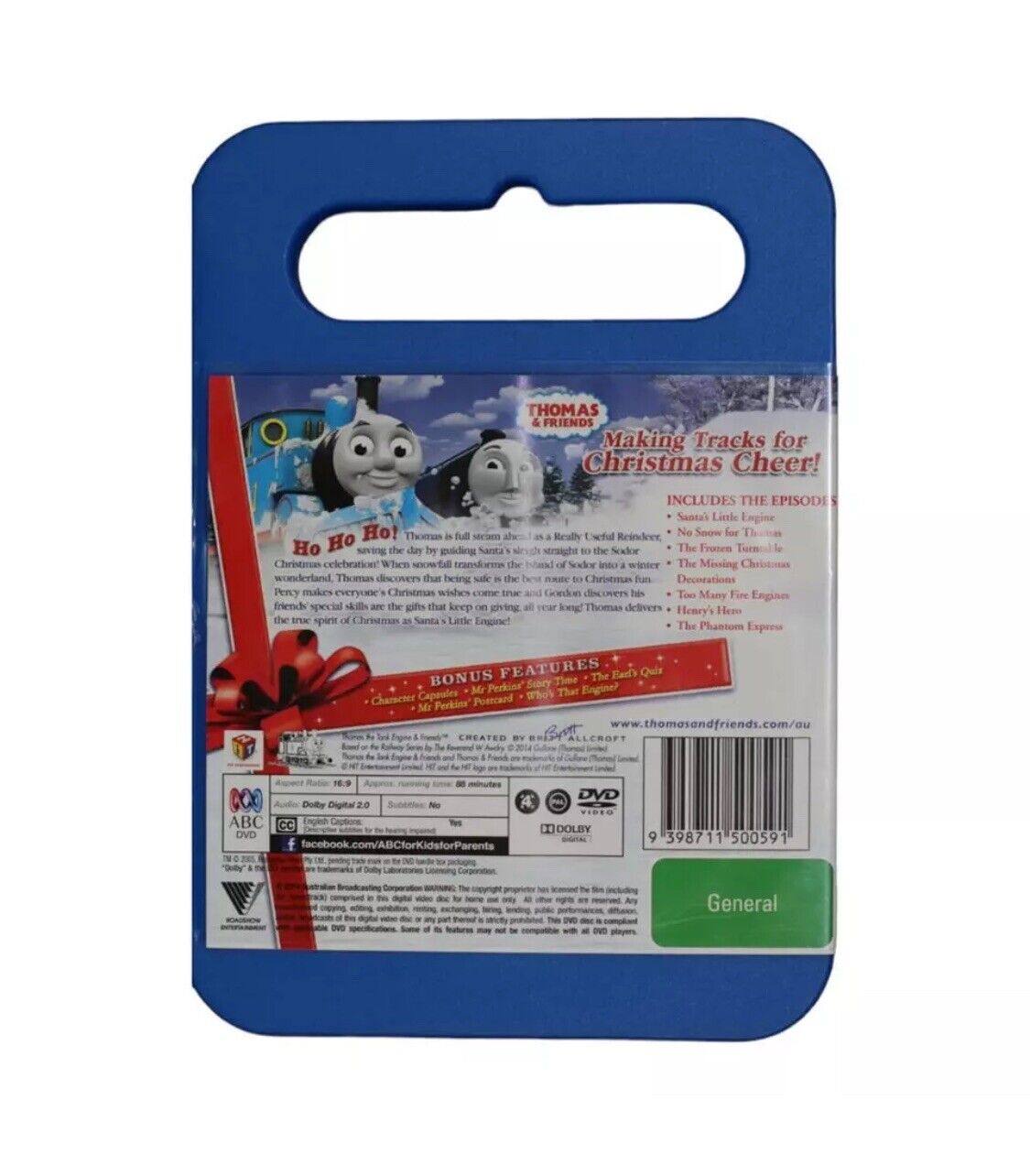 DVD Thomas & Friends Santas Little Engine R4 Over 80 Minutes Kids VGC