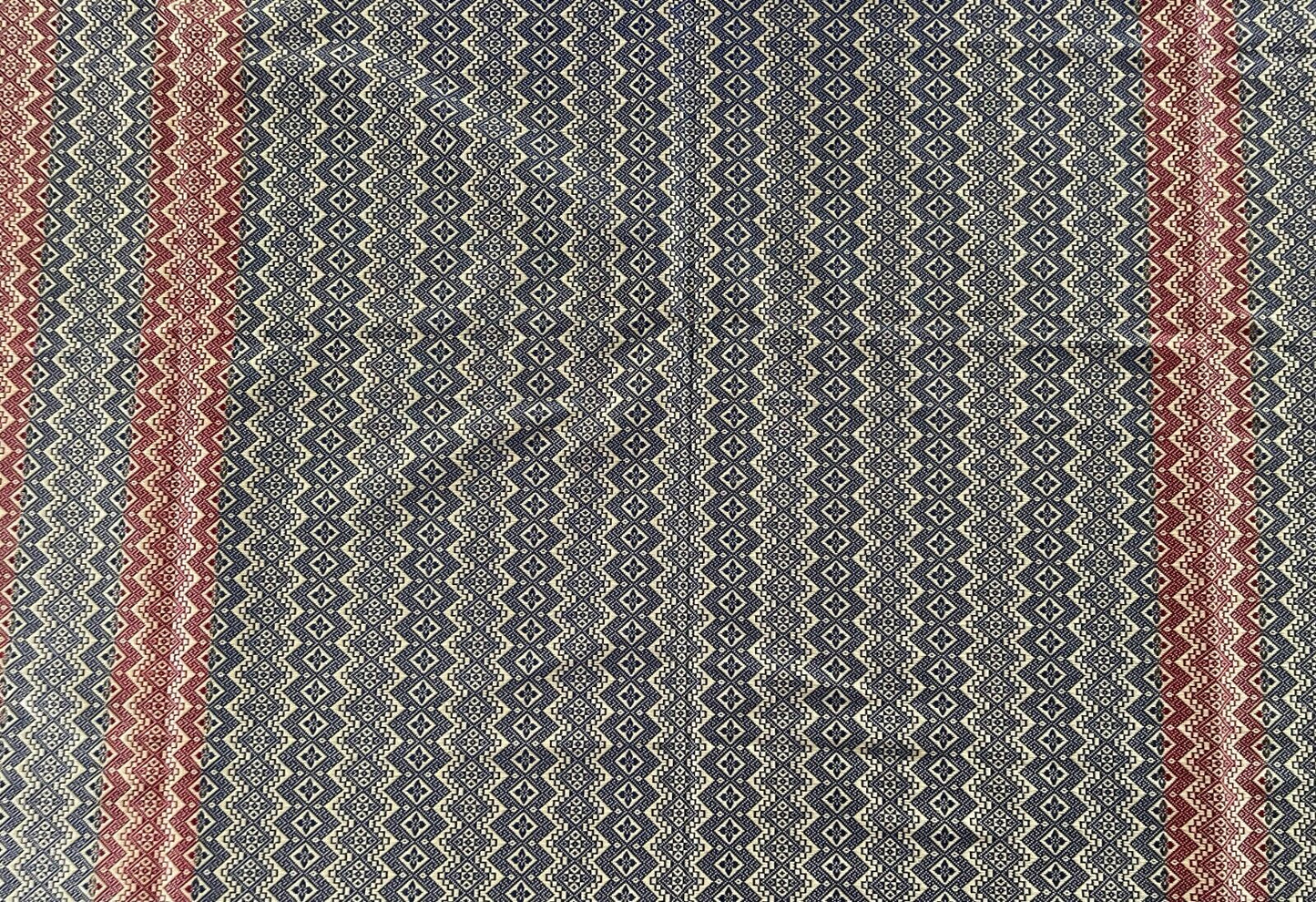 TABLE CLOTH Silky Gold Fringe Navy Russet Gold Weave Jacquard Throw 99.5 x 131cm