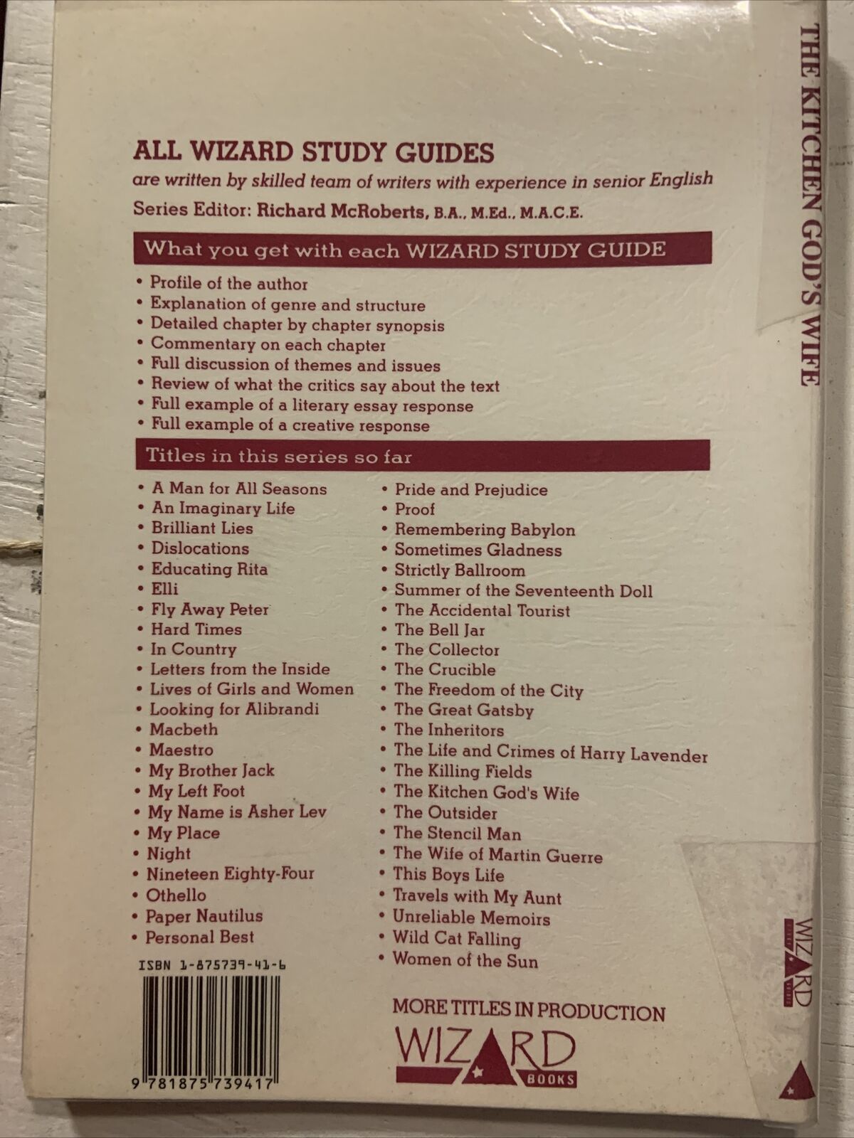 PB Book THE KITCHEN GODS WIFE AmyTan 1996 First Edition Thin Booklet