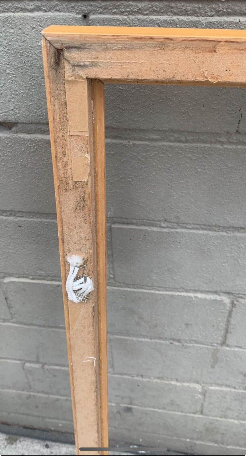Rustic PICTURE FRAME Grey Painted Reclaimed Timber Paling suit MIRROR 50 x 59cm