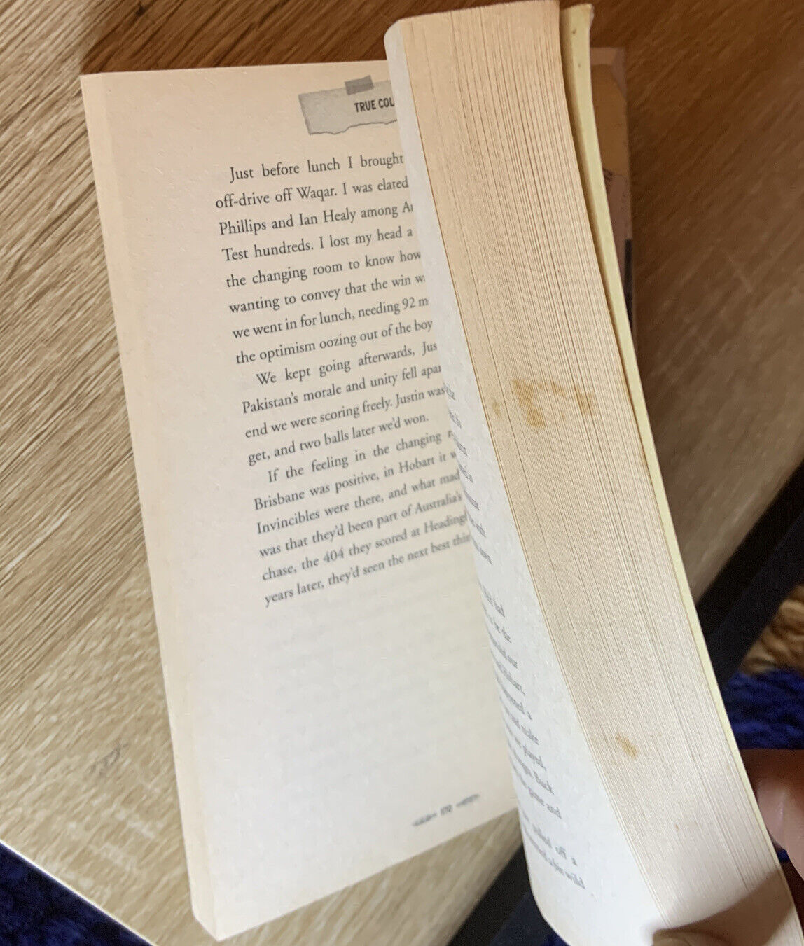 PB Book TRUE COLOURS by Adam Gilchrist 2010 Australian Sport Cricket Star