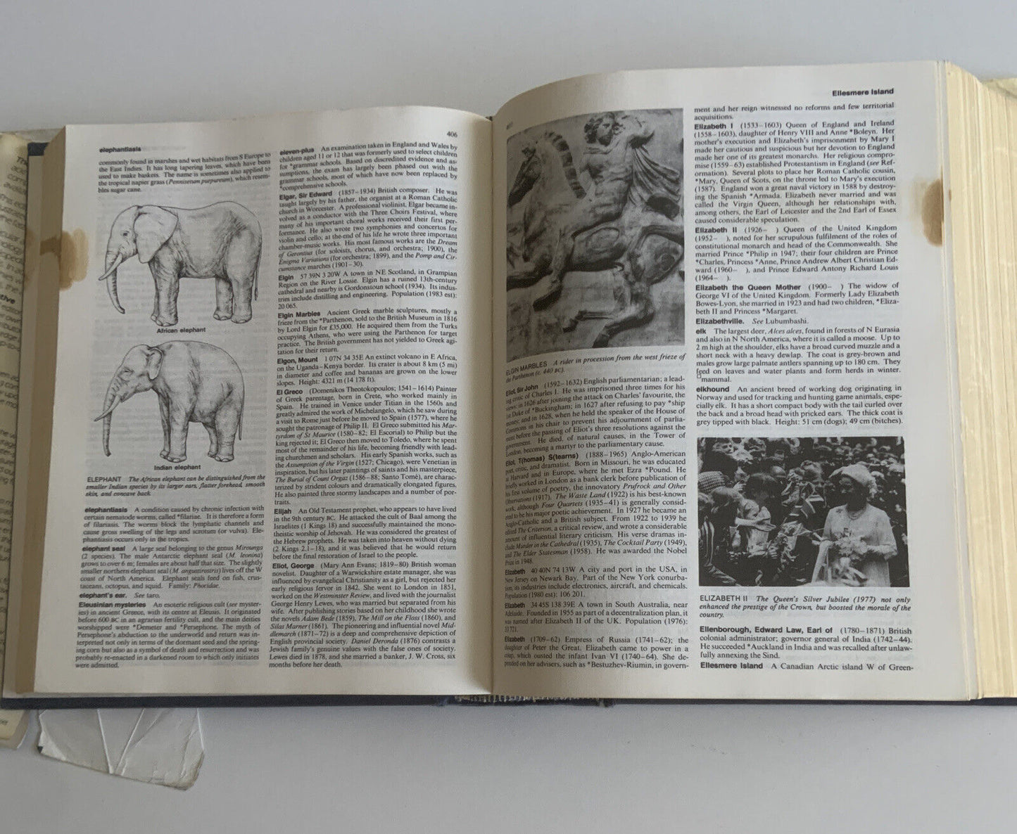 HC Book The Macmillan Encyclopedia Alan Isaacs New Edition 1986 Large Torn DJ