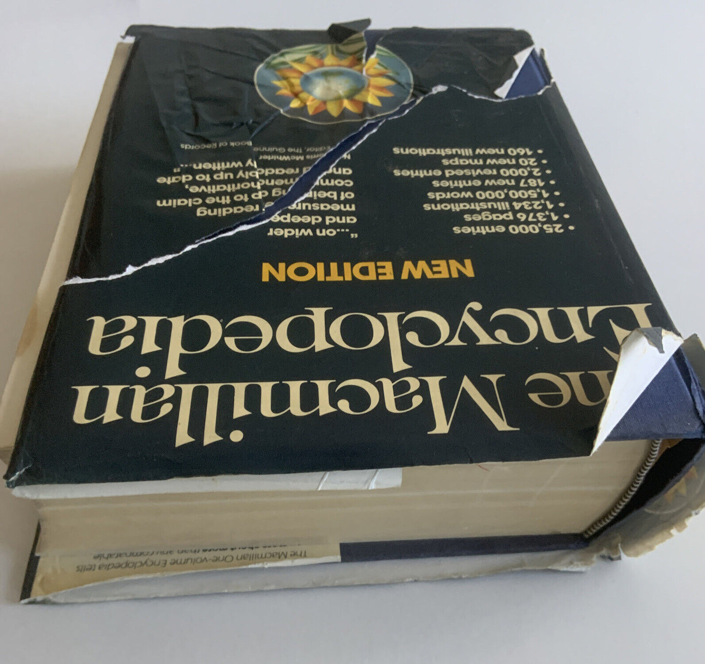 HC Book The Macmillan Encyclopedia Alan Isaacs New Edition 1986 Large Torn DJ