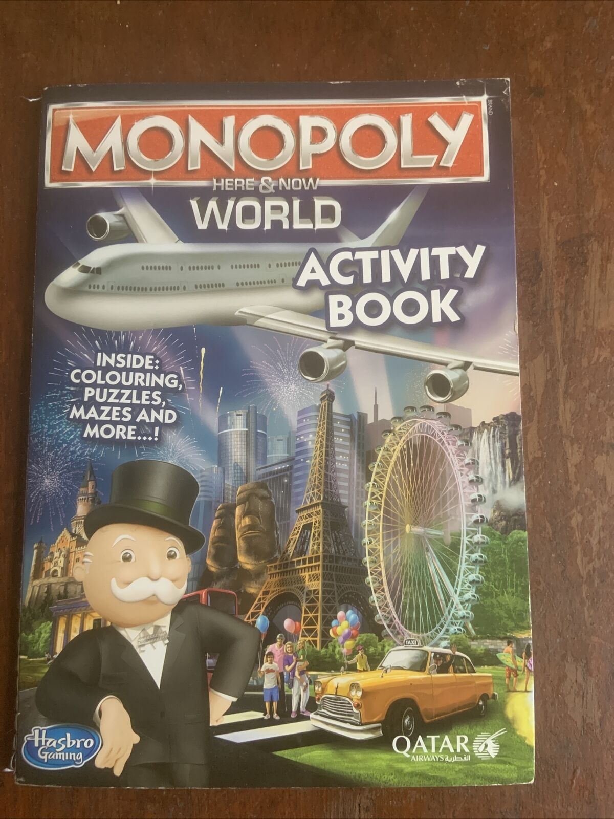 MONOPOLY World Activity Book QATAR Airways Hasbro Children’s Rare Collector PB
