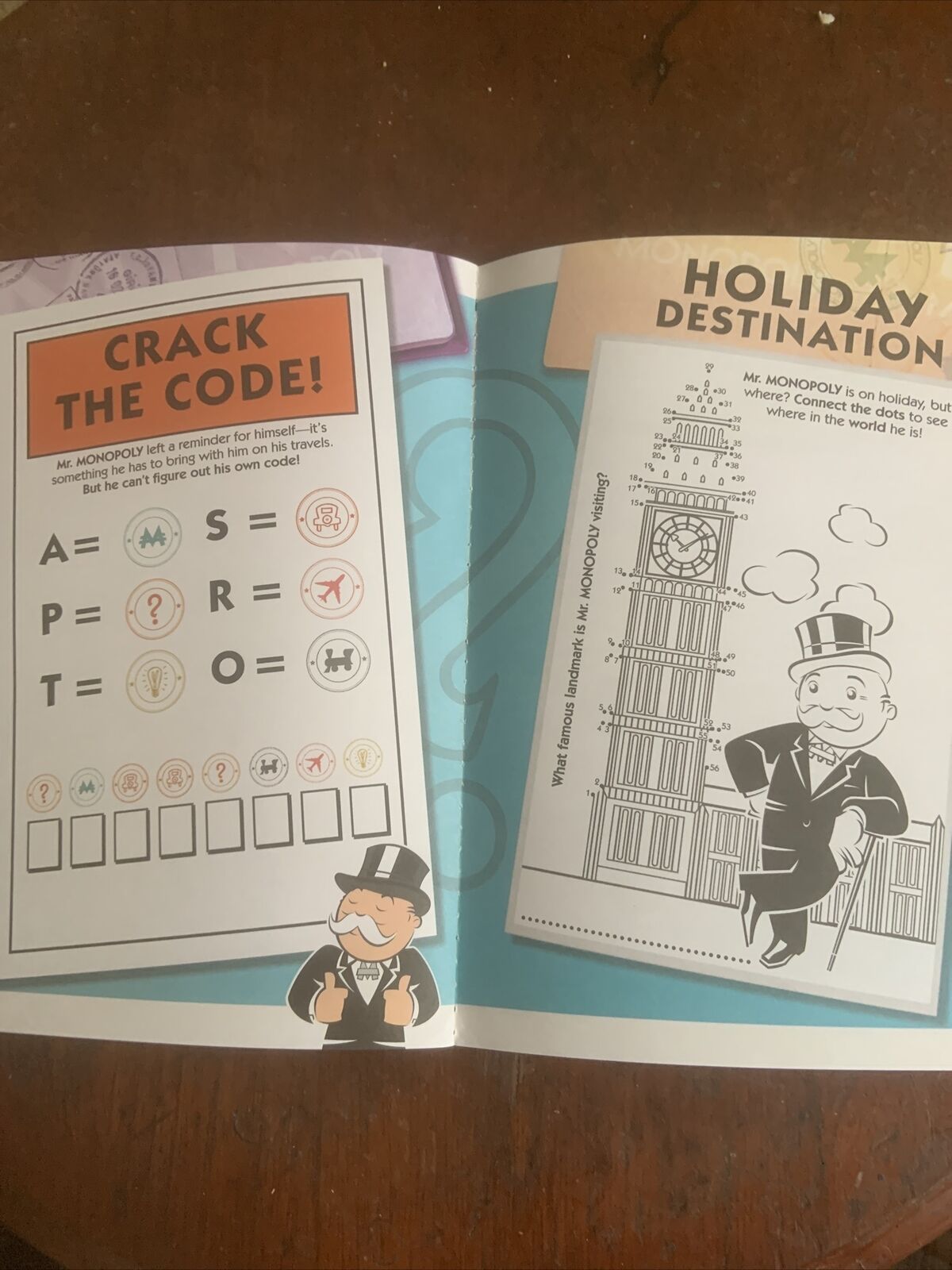 MONOPOLY World Activity Book QATAR Airways Hasbro Children’s Rare Collector PB