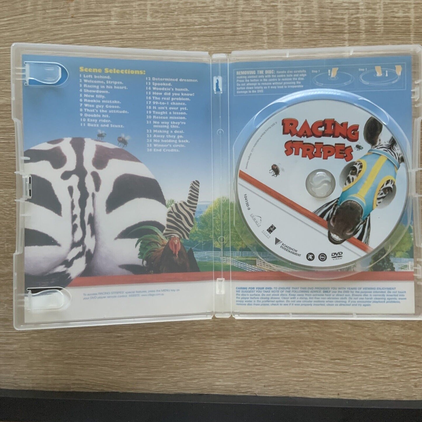 DVD Racing Stripes Joshua Jackson Mandy Moore David Spade Family Comedy