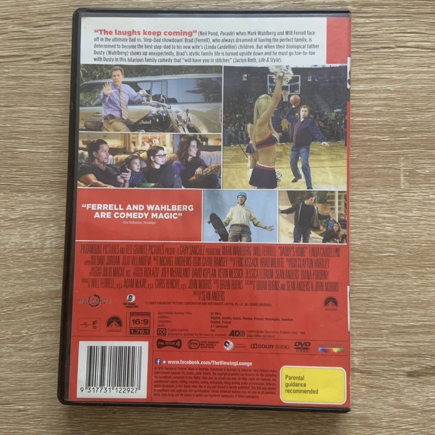 DVD Daddy's Home Family Movie Mark Wahlberg Will Ferrell Dad vs StepDad Comedy